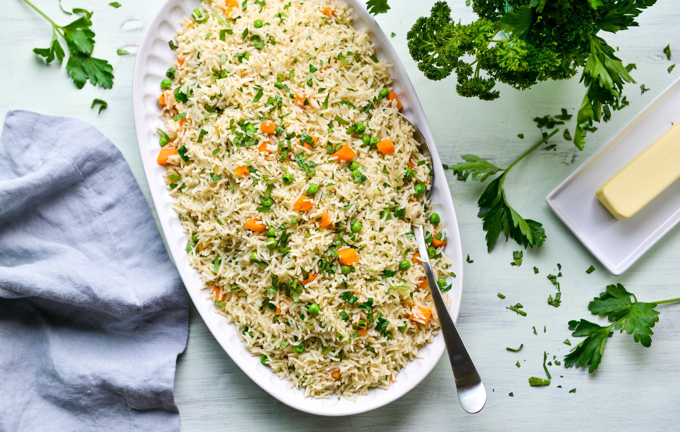 INSTANT POT RICE AND PEA PILAF-1