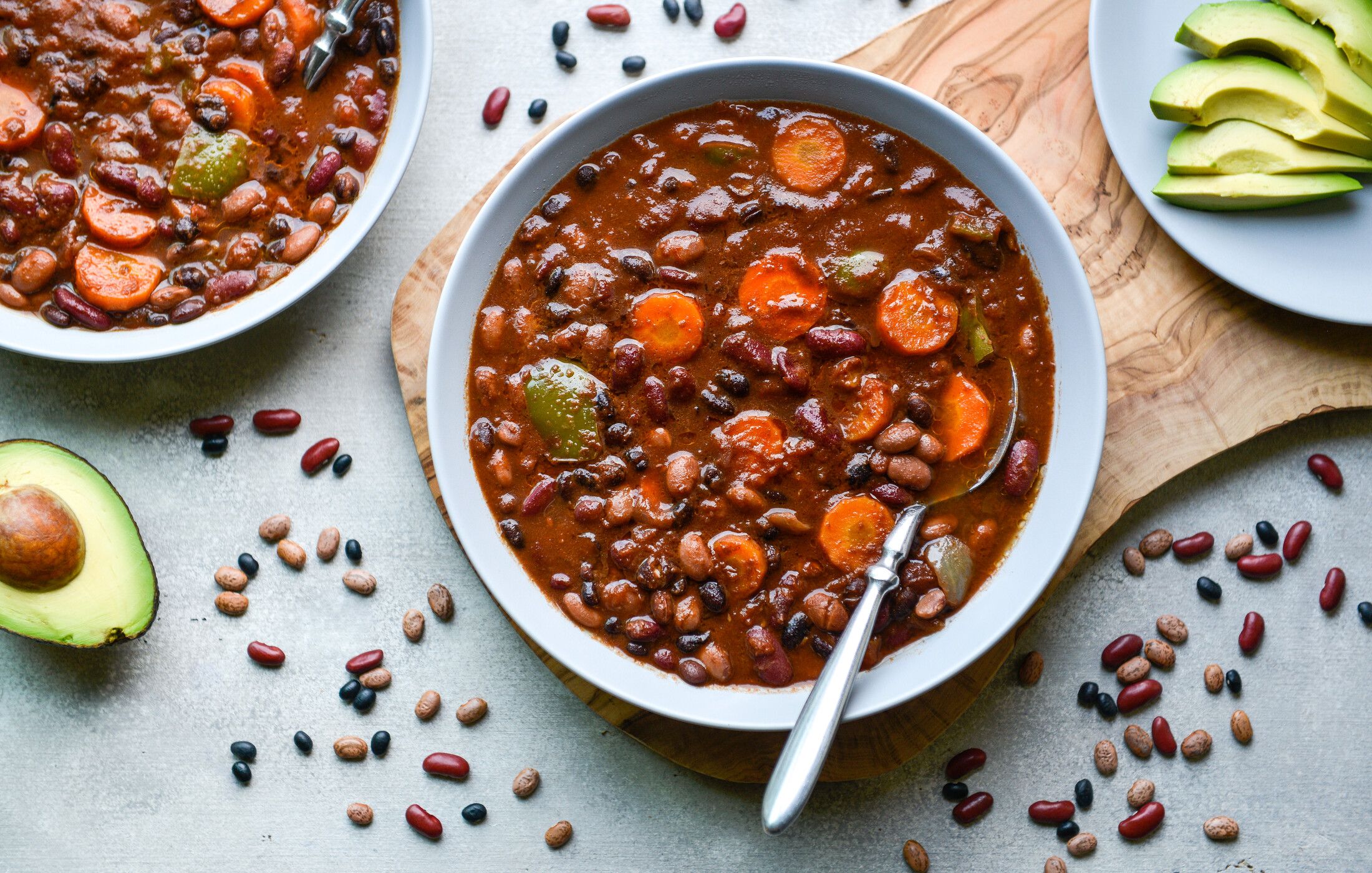 INSTANT POT VEGAN THREE BEAN CHILI-1