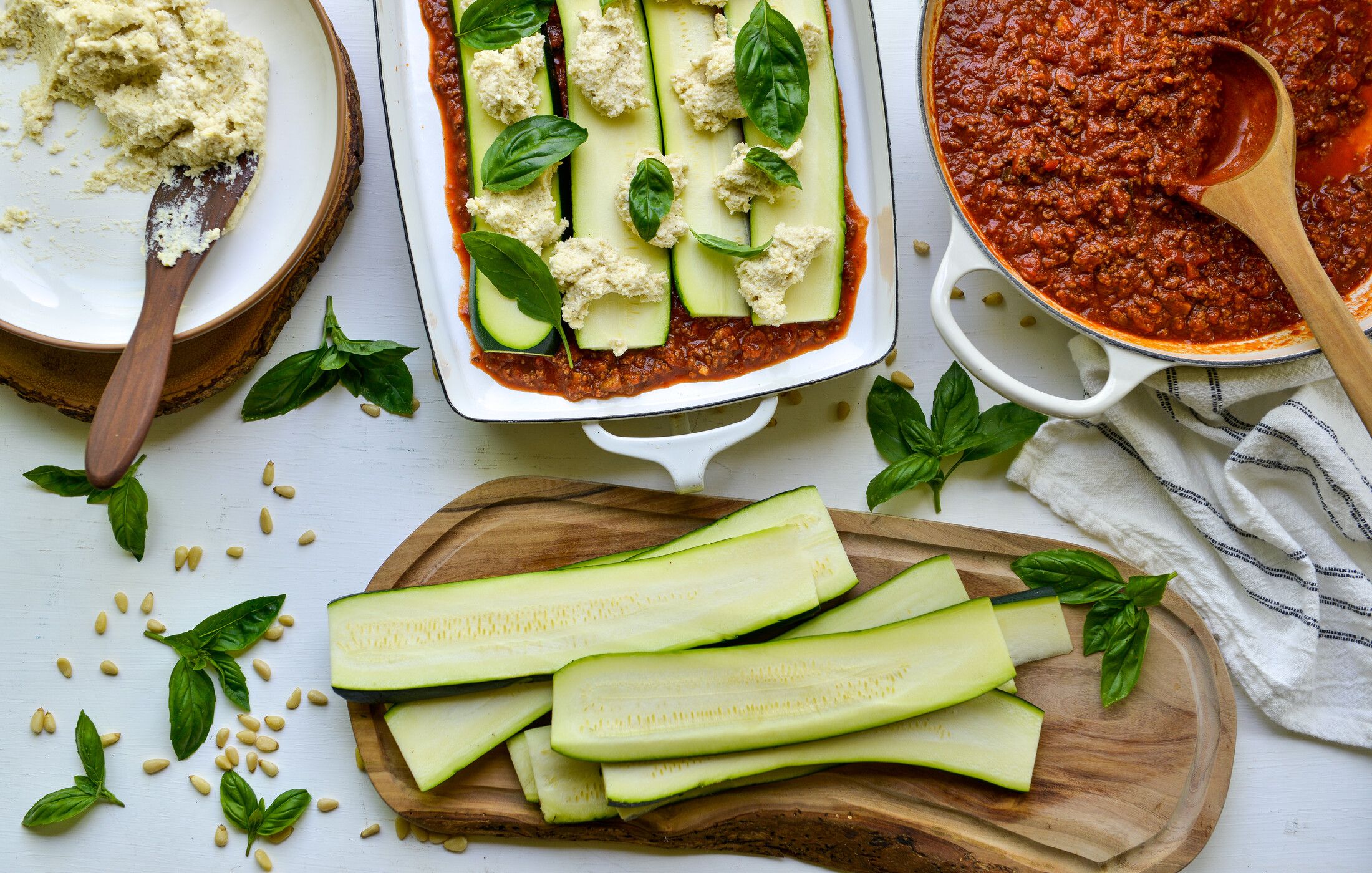 KETO PALEO ZUCCHINI LASAGNA PINE NUT RICOTTA-1