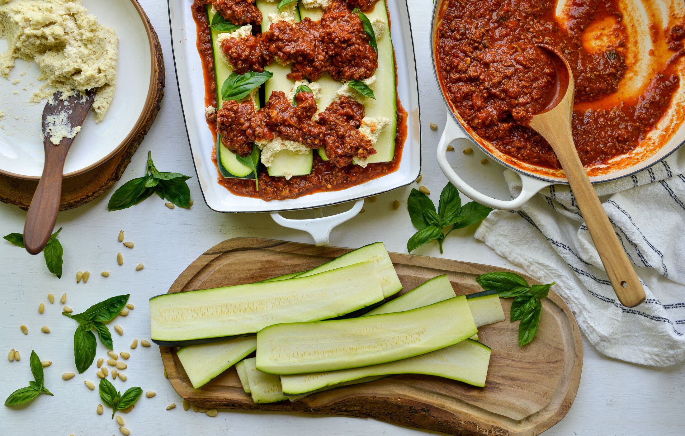 KETO PALEO ZUCCHINI LASAGNA PINE NUT RICOTTA-2