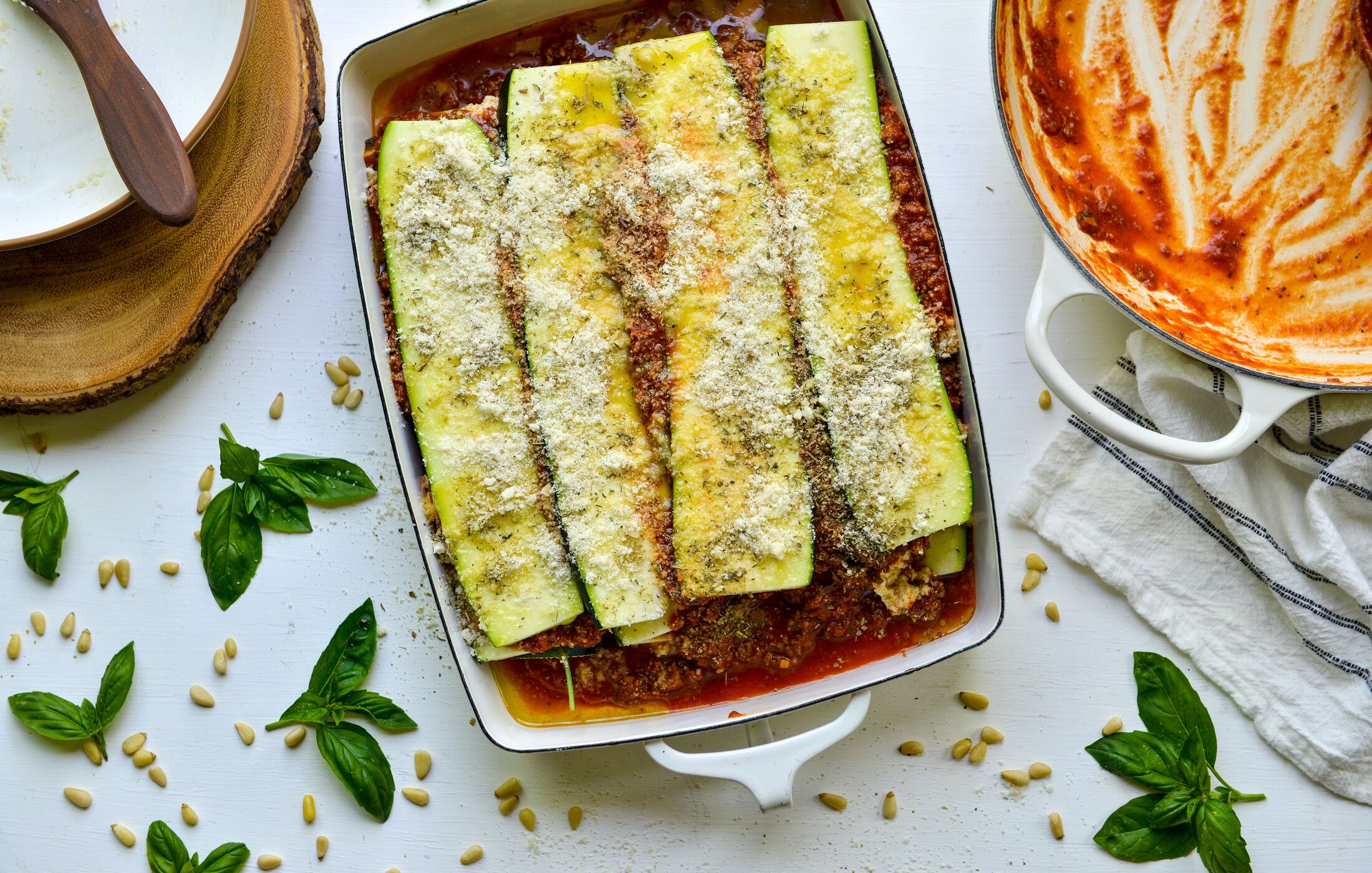 KETO PALEO ZUCCHINI LASAGNA PINE NUT RICOTTA-3