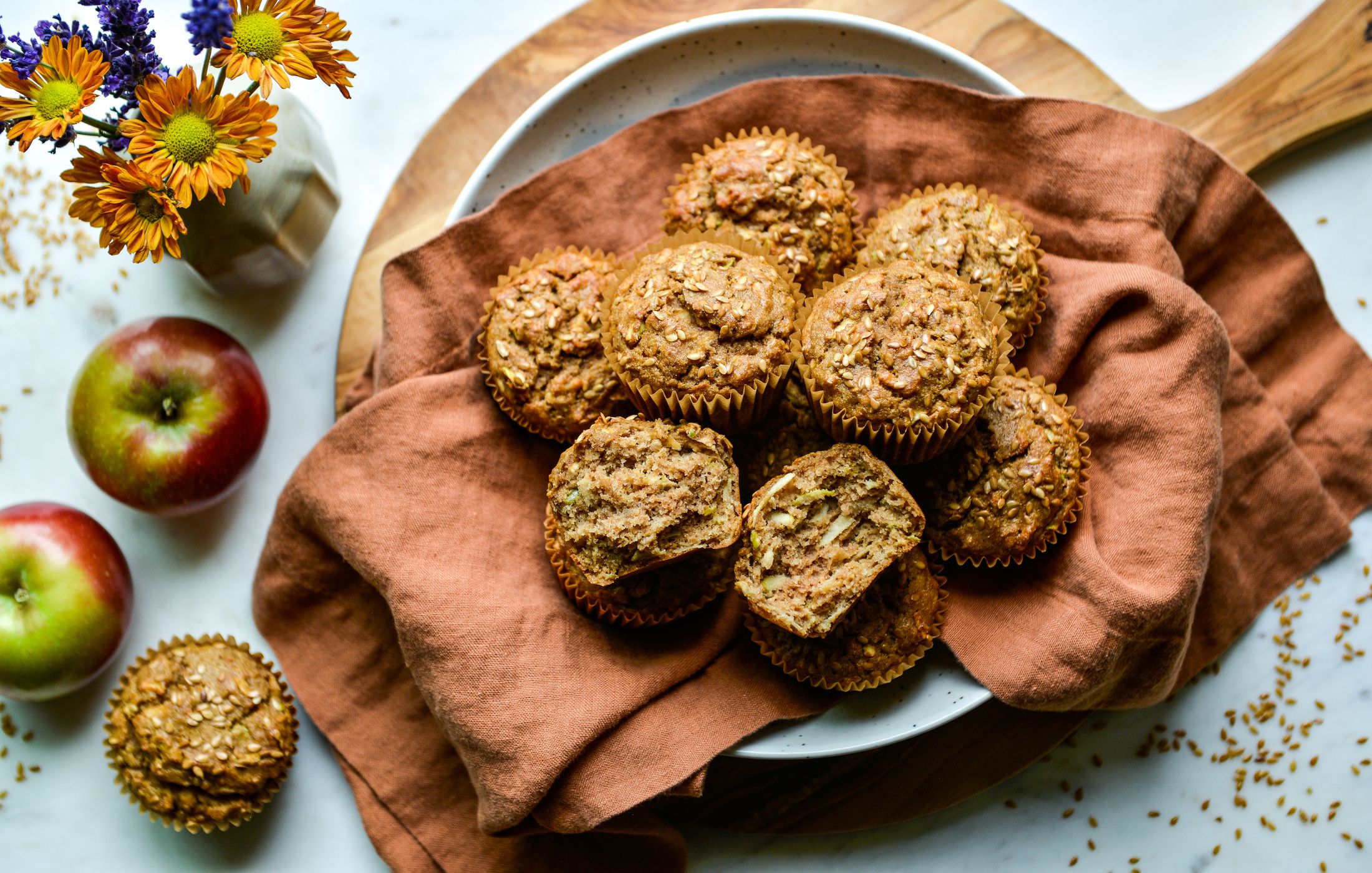 LOW-OXALATE GLUTEN-FREE APPLE-FLAX MUFFINS-2