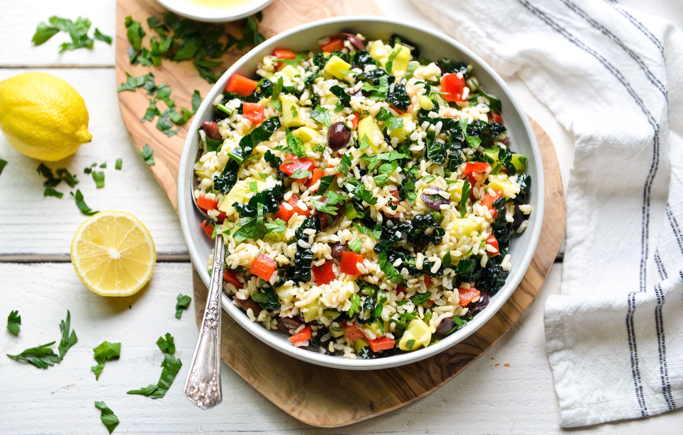 MEDITERRANEAN BROWN RICE VEGETABLE SALAD-1