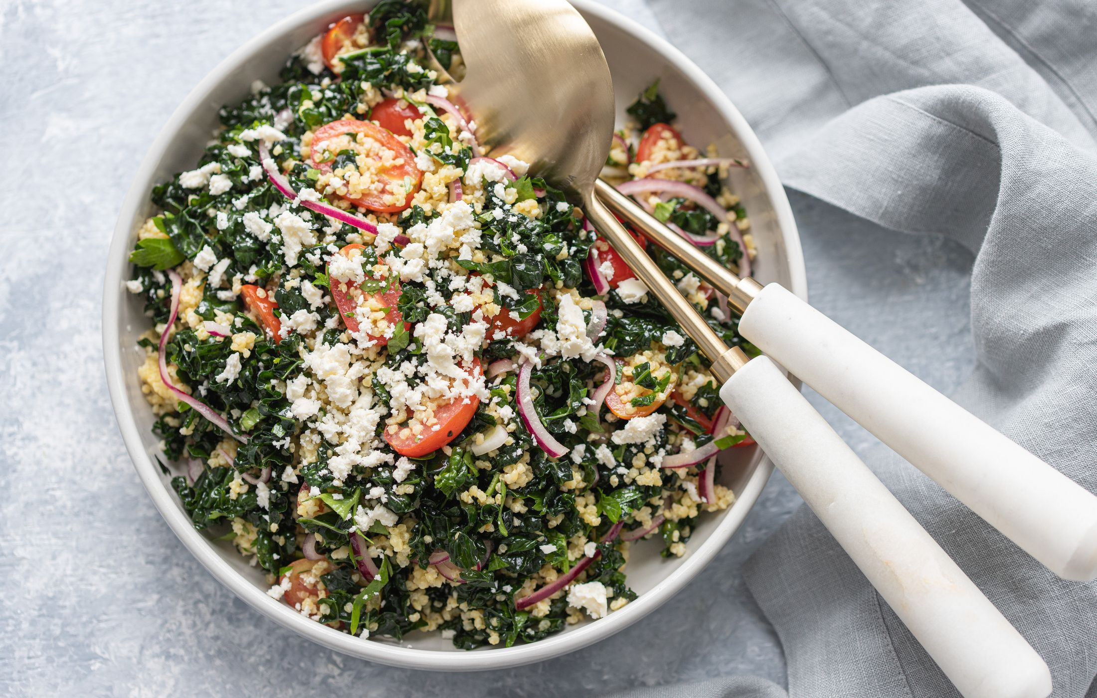 Millet and Kale Salad