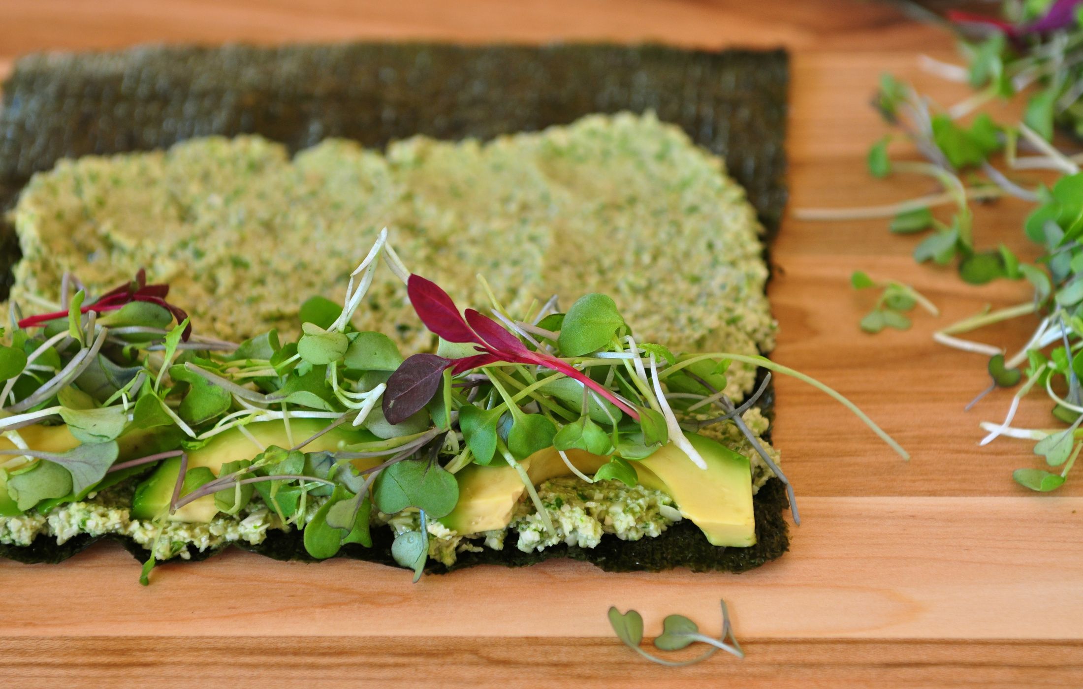 Nori rolls with pumpkin seed pâté