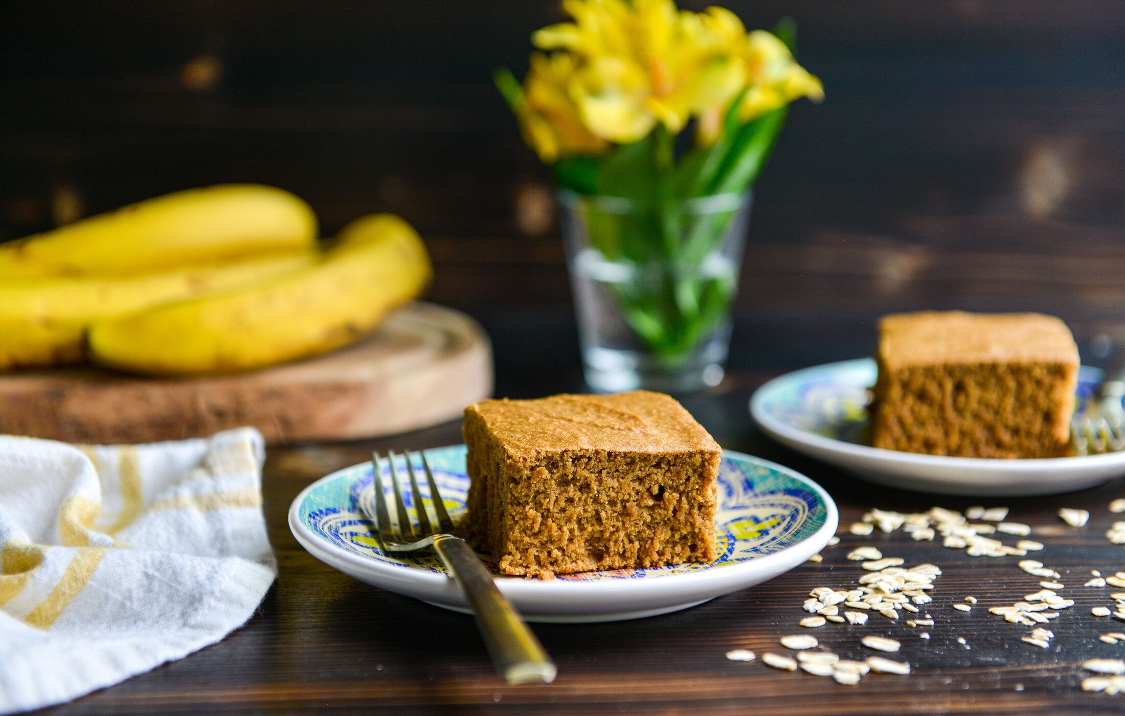 OATMEAL BANANA BLENDER CAKE-1