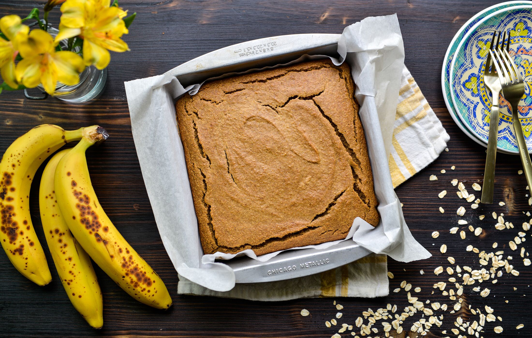 OATMEAL BANANA BLENDER CAKE-3