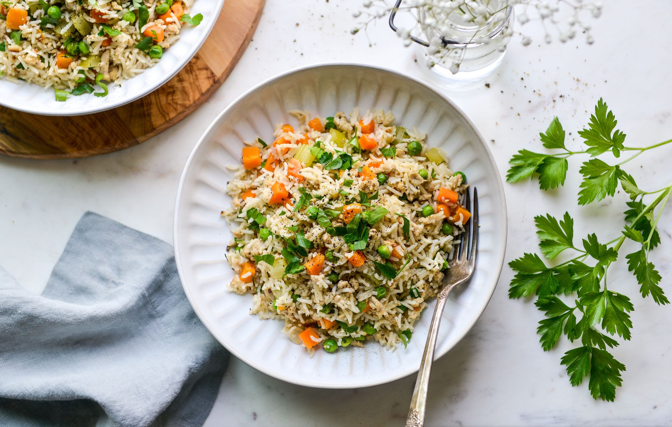 ONE POT GROUND CHICKEN VEGETABLES AND RICE-1