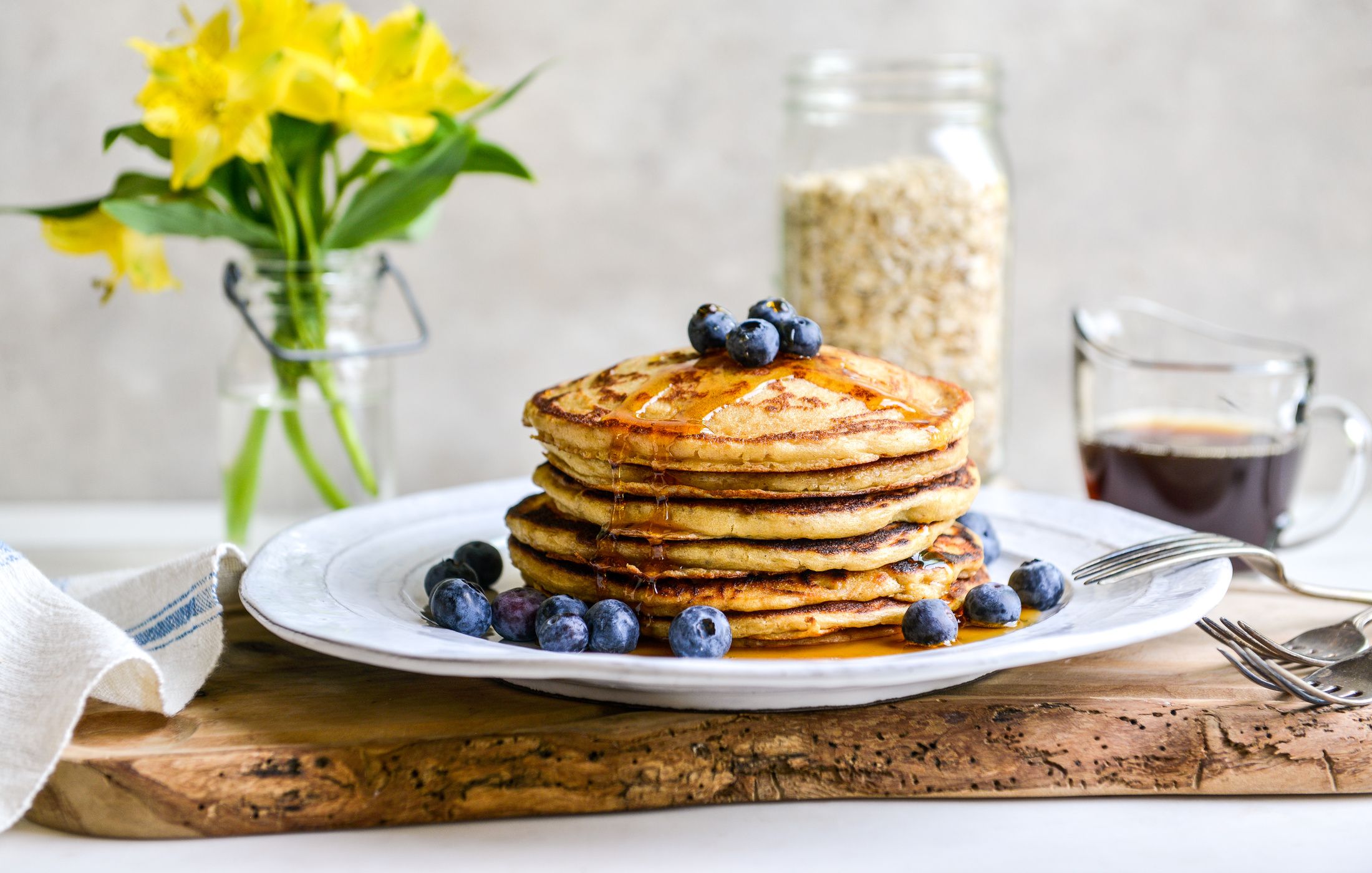 OVERNIGHT OATMEAL BUTTERMILK PANCAKES GLUTEN-FREE-1