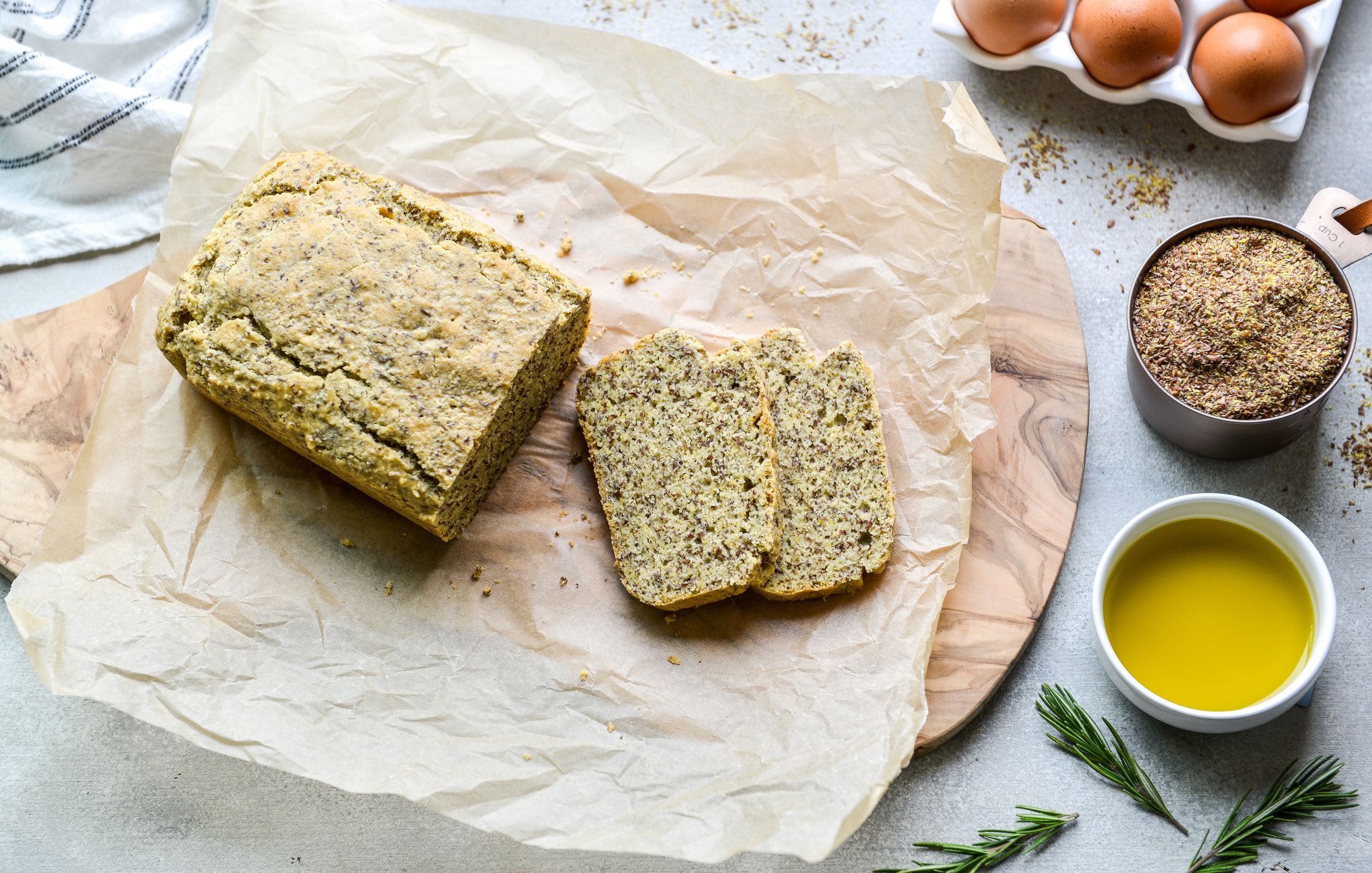 PALEO ALMOND-FLAX OLIVE OIL BREAD-1