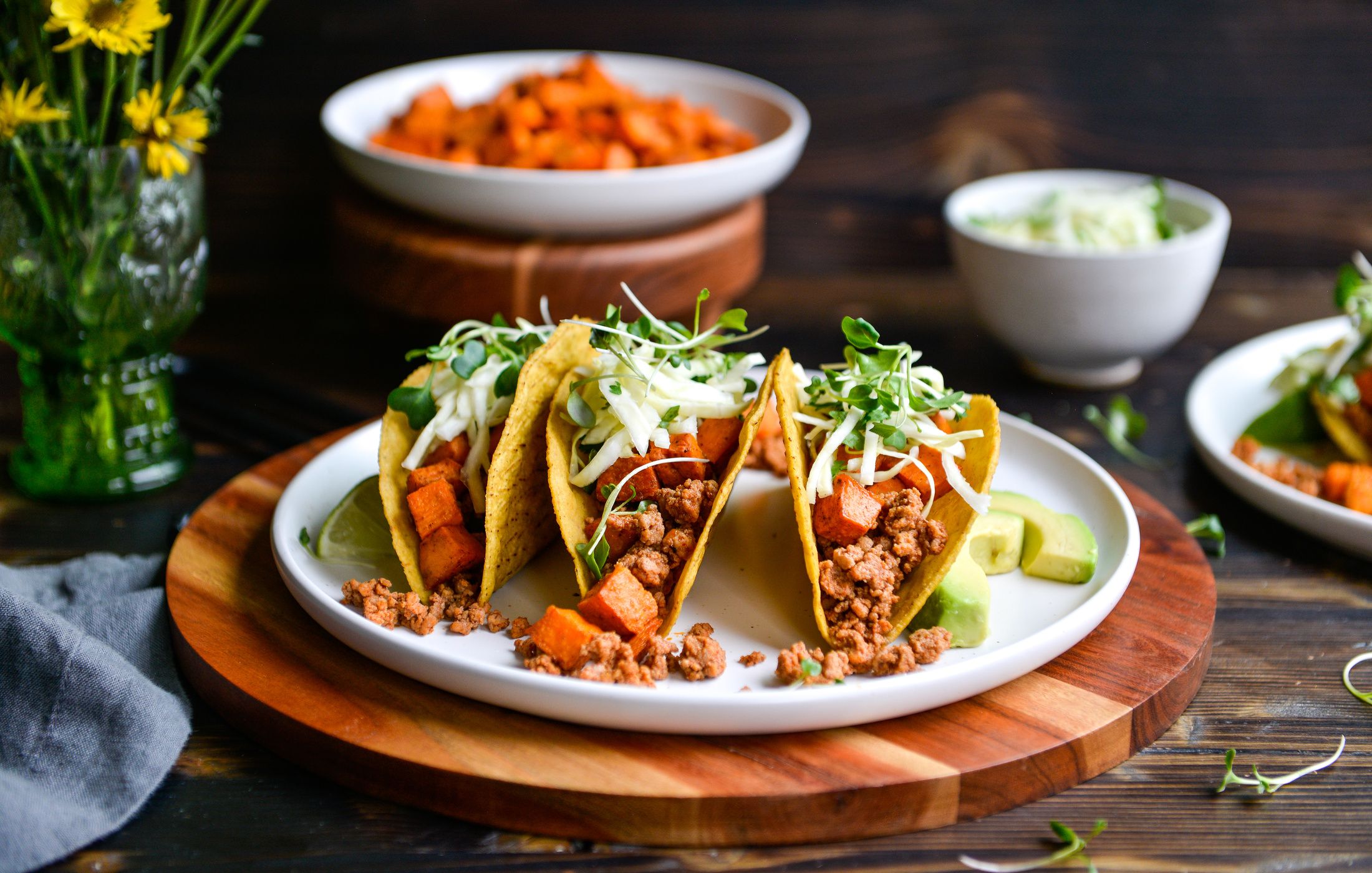 PALEO TURKEY AND ROASTED SWEET POTATO TACOS-1