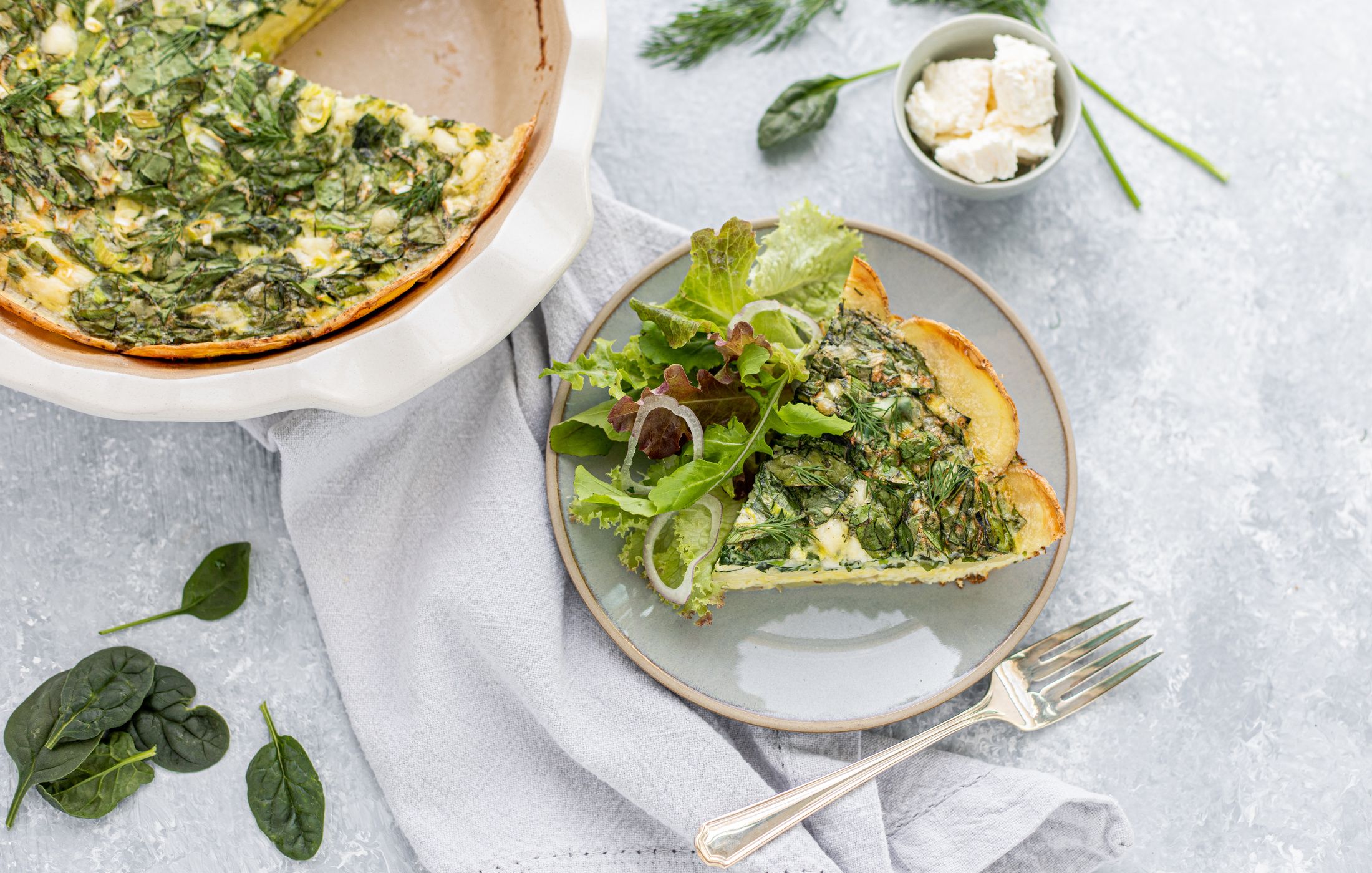 Potato Crust Quiche