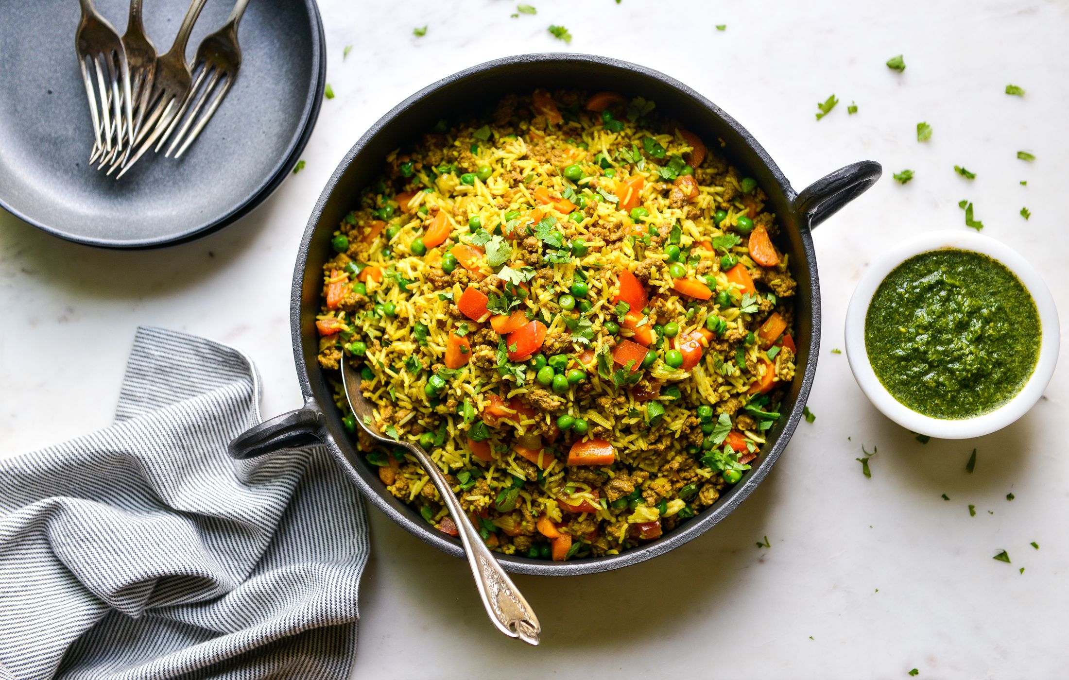 QUICK CURRIED BEEF AND RICE-1