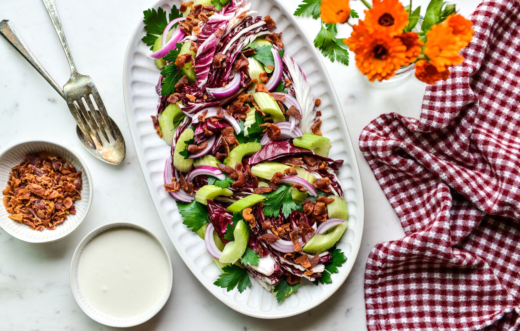 RADICCHIO CELERY BACON SALAD-1