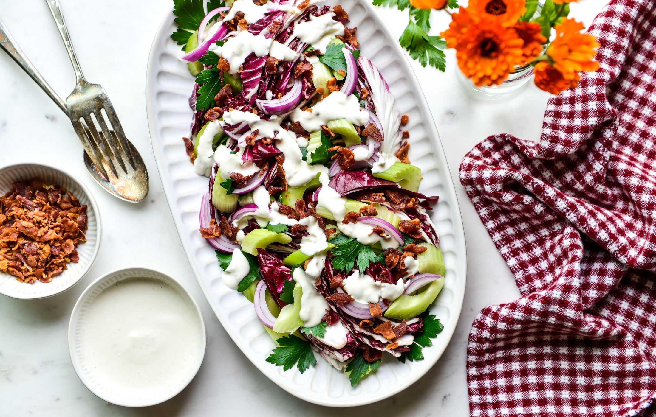 RADICCHIO CELERY BACON SALAD-2