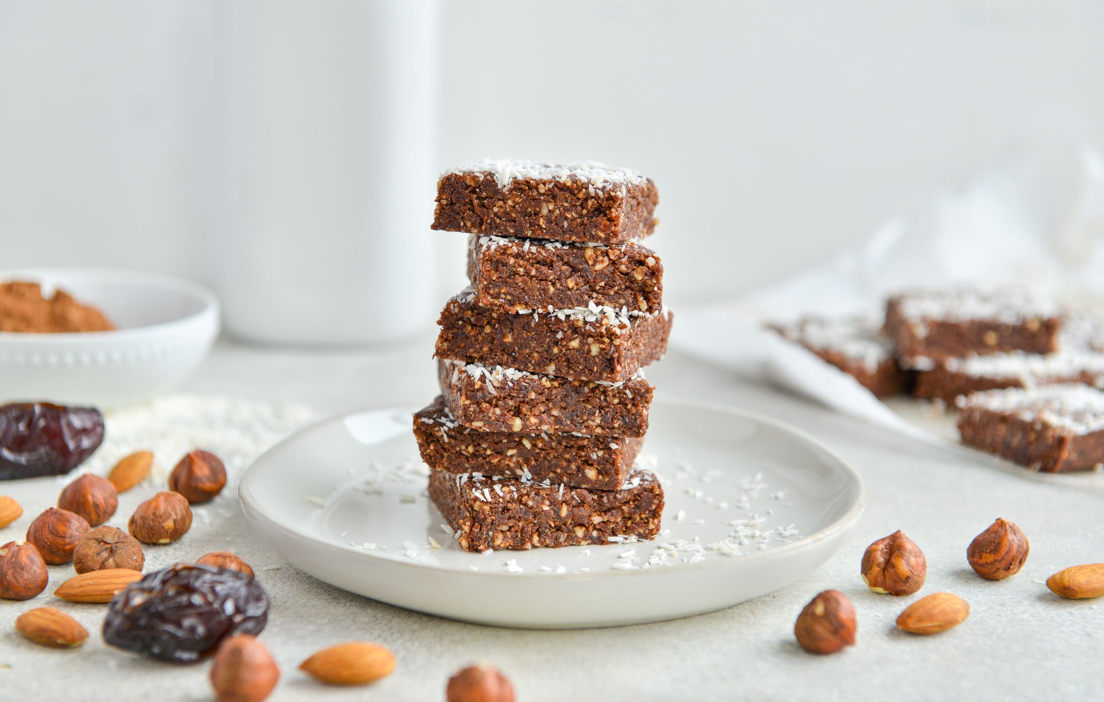 RAW CHOCOLATE HAZELNUT BROWNIES-5