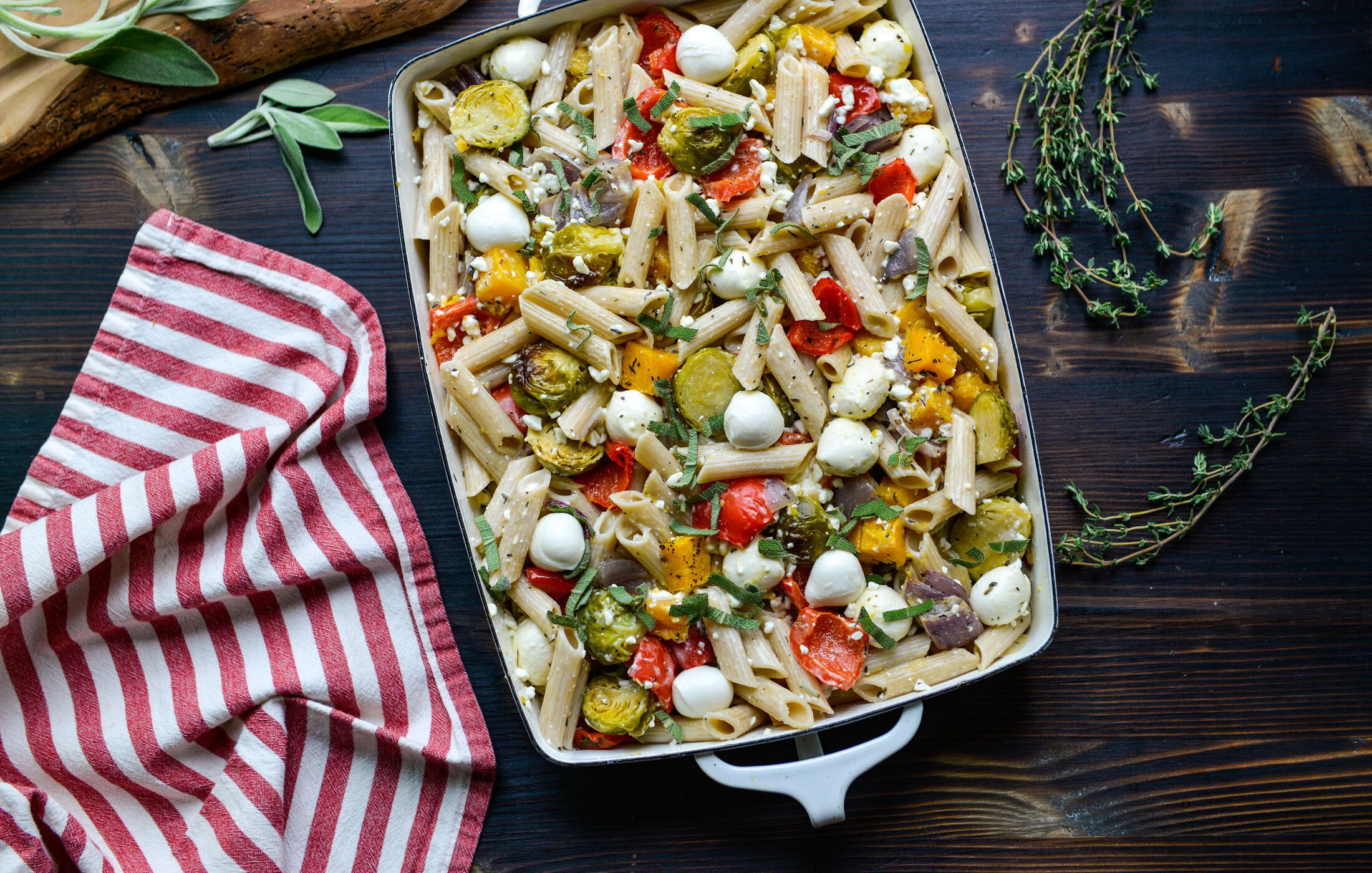 ROASTED VEGETABLE PASTA BAKE-3