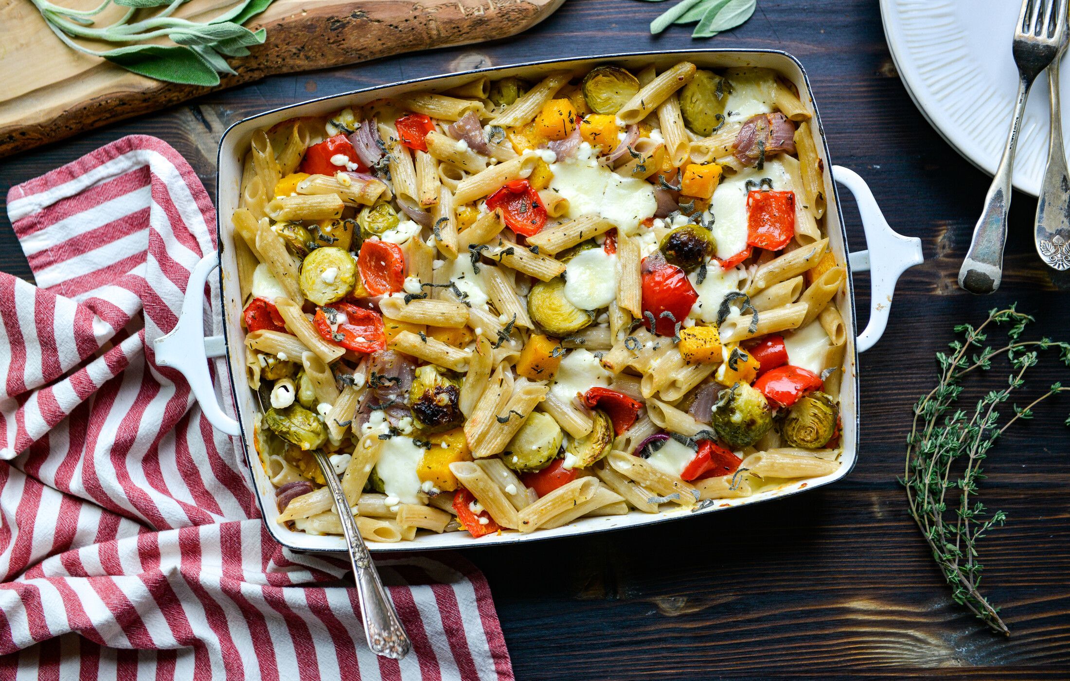 ROASTED VEGETABLE PASTA BAKE-4