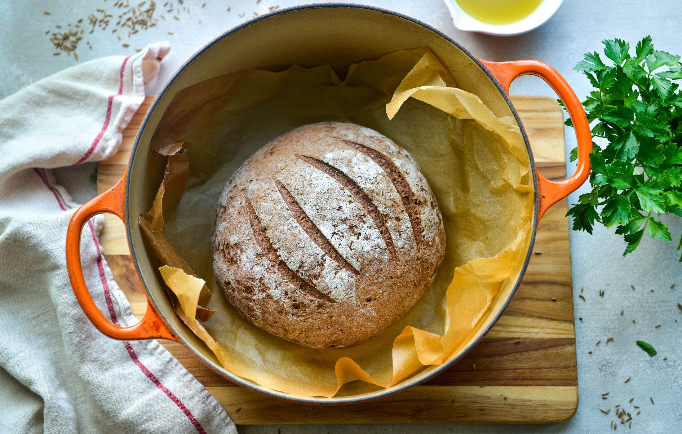 RUSTIC GLUTEN-FREE TEFF CARAWAY BREAD-11