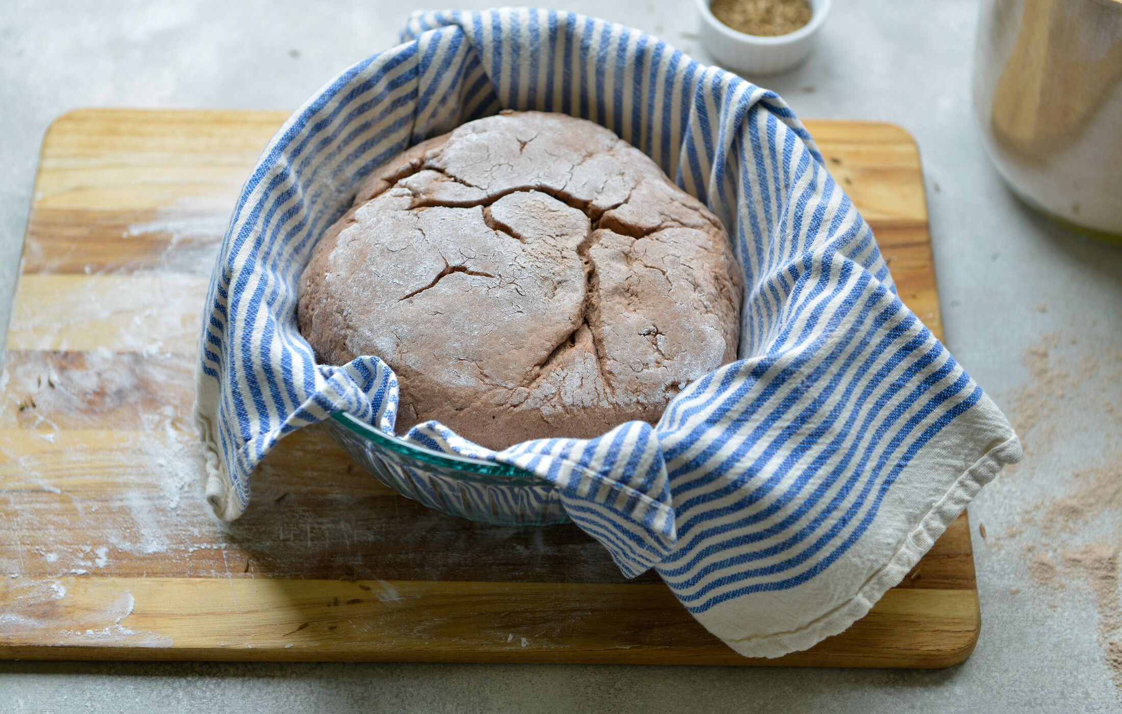 RUSTIC GLUTEN-FREE TEFF CARAWAY BREAD-6