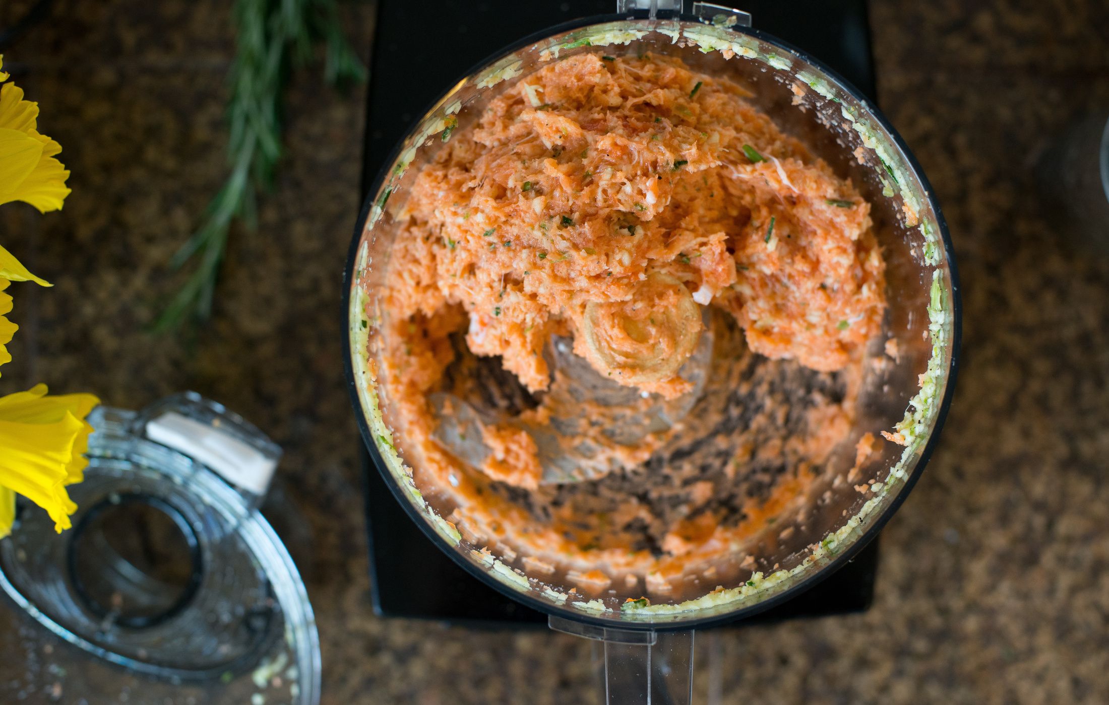 Rosemary Salmon Burgers-process