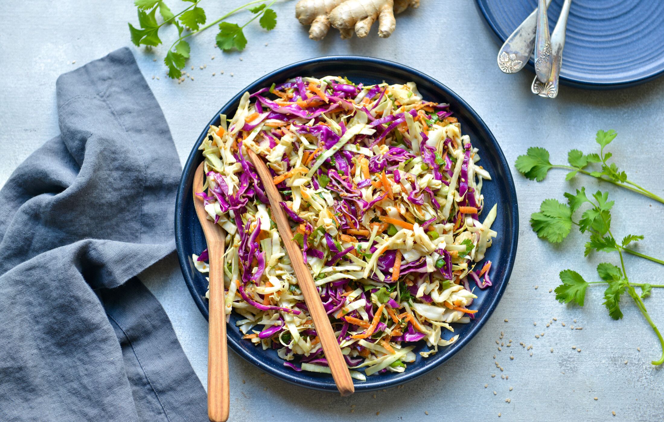 SESAME GINGER CABBAGE SLAW-1