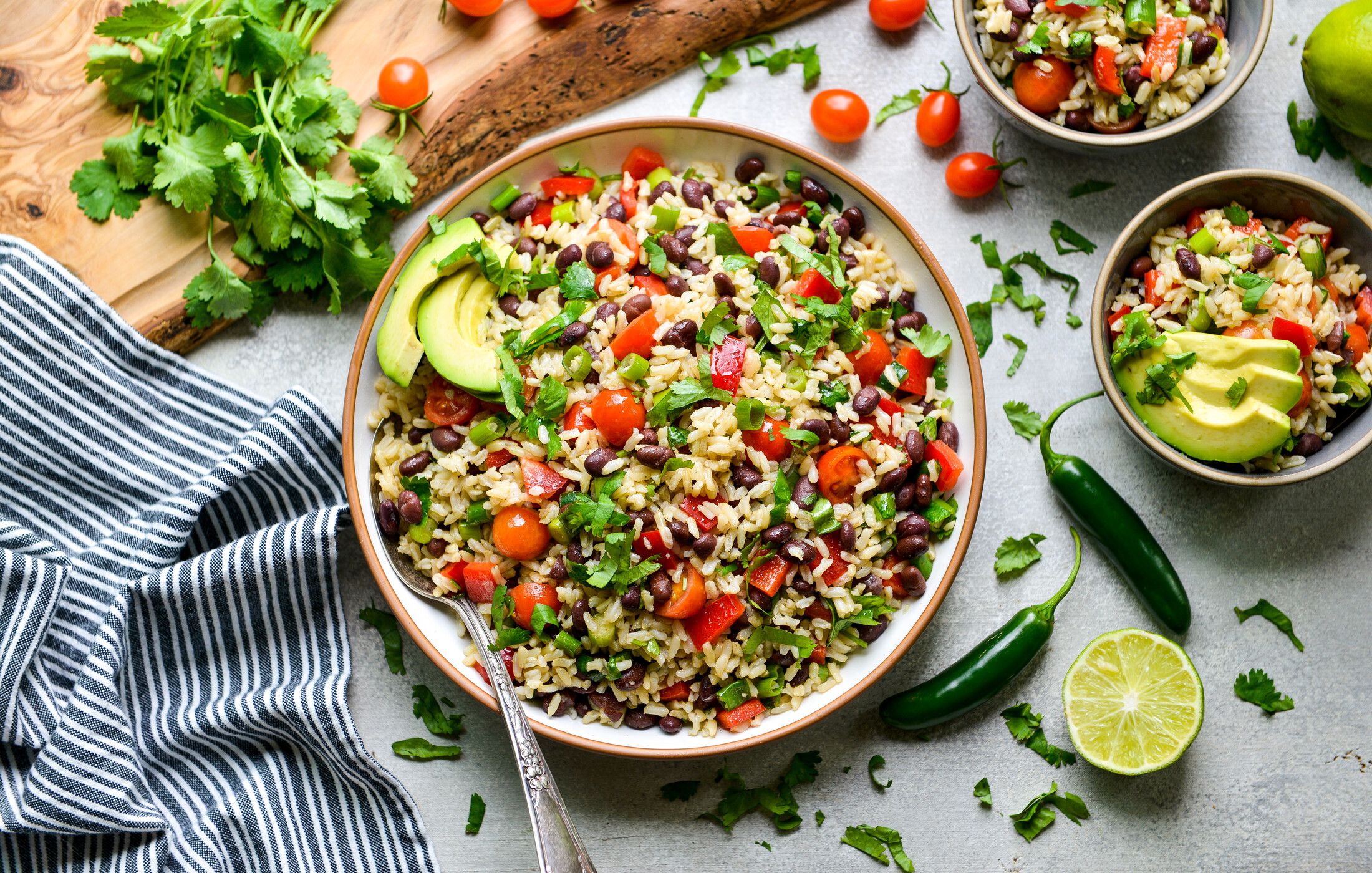 SOUTHWESTERN BLACK BEAN BROWN RICE SALAD-1