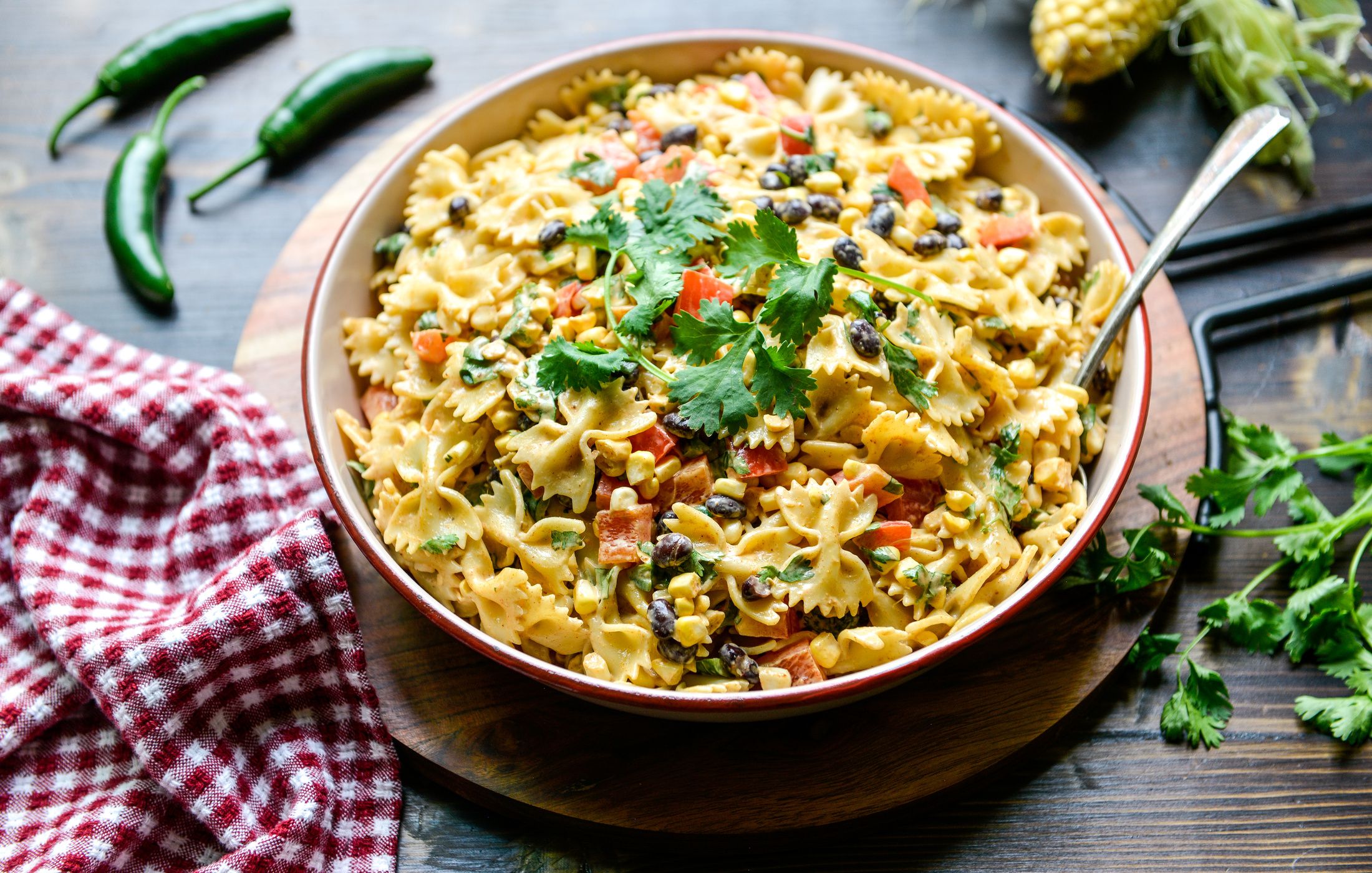 SOUTHWESTERN BOWTIE PASTA AND BLACK BEAN SALAD-1