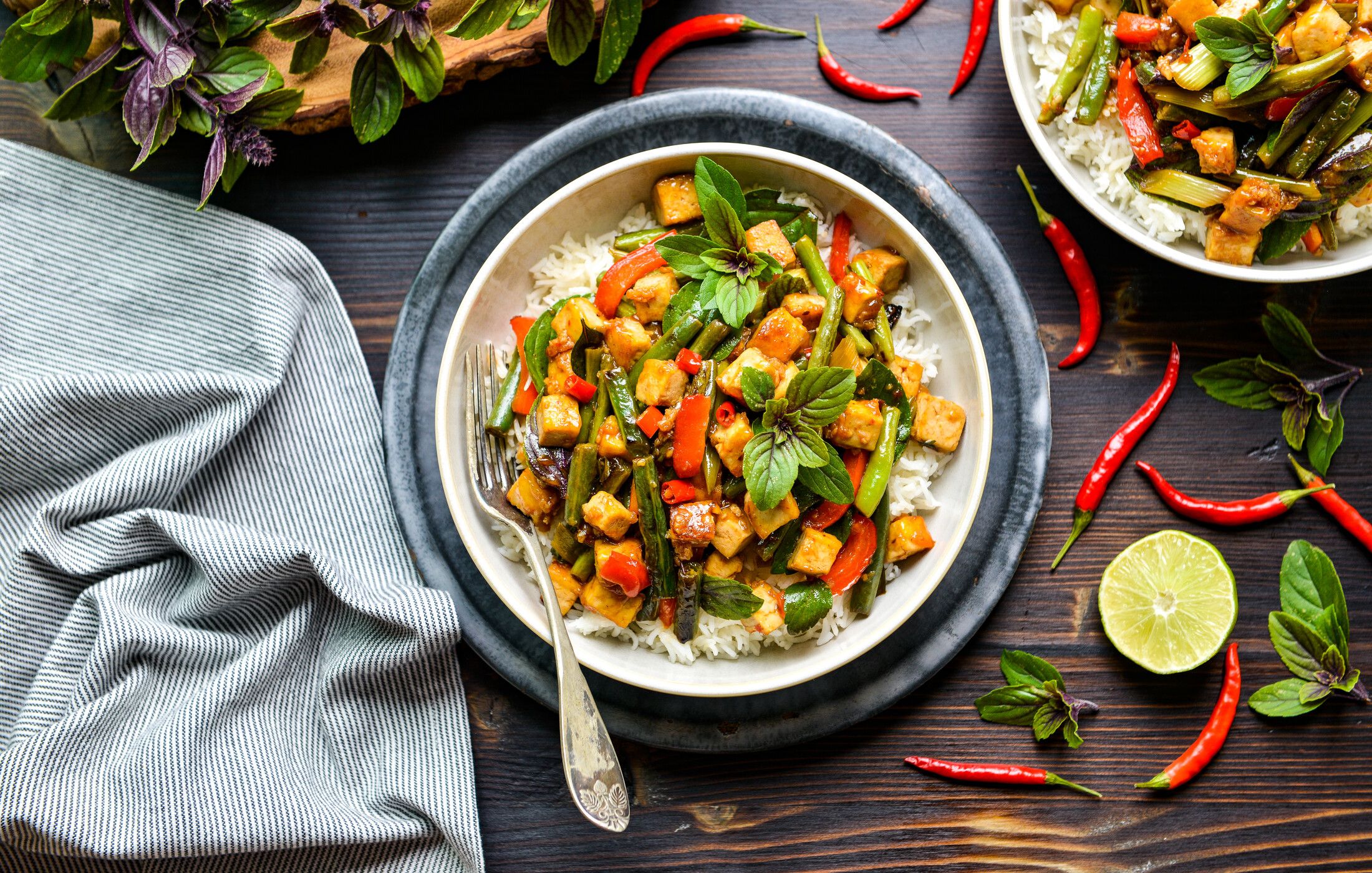 SPICY STIR-FRIED THAI BASIL TOFU-2