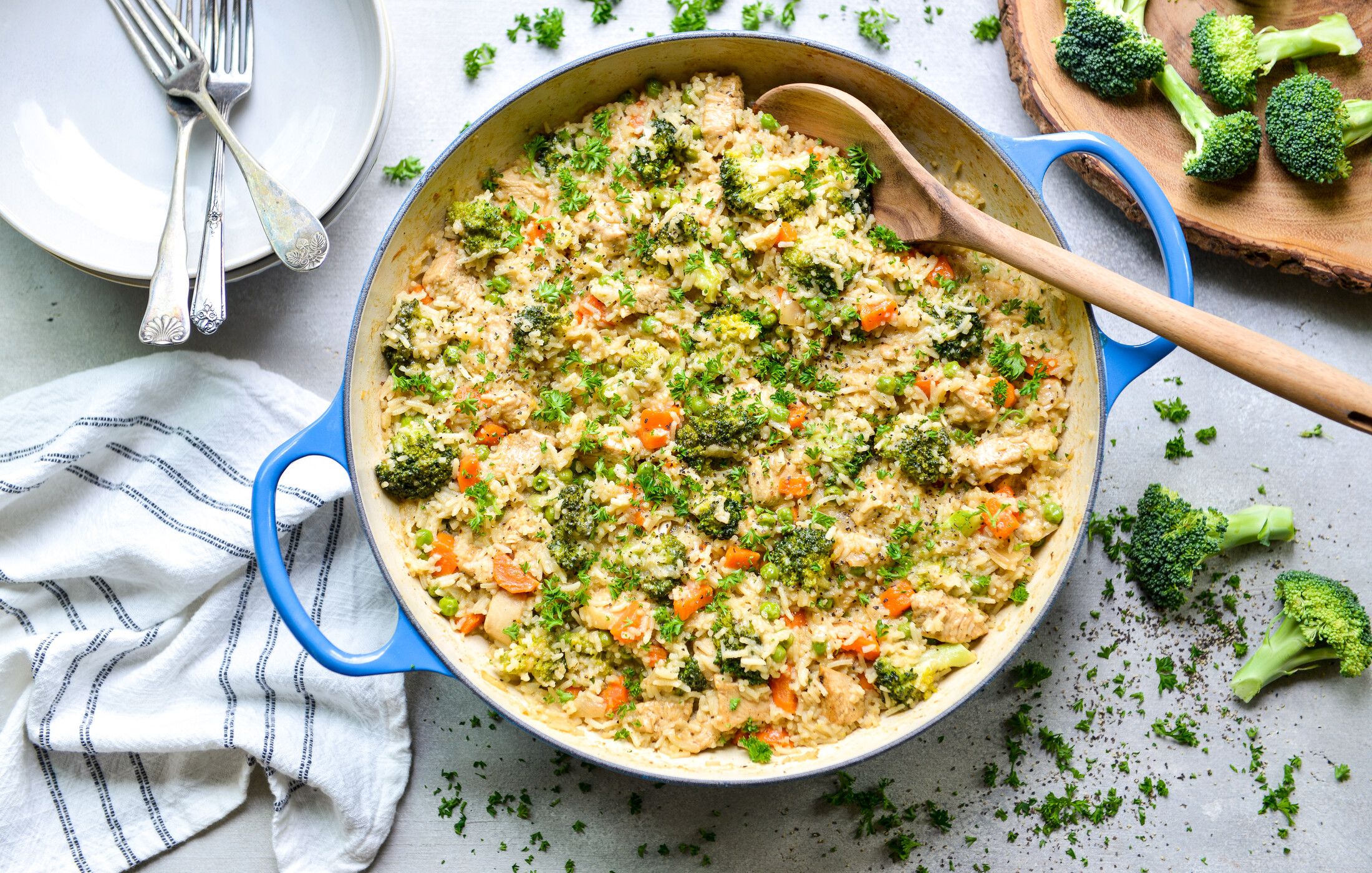 STOVETOP CHICKEN RICE BROCCOLI CASSEROLE-1