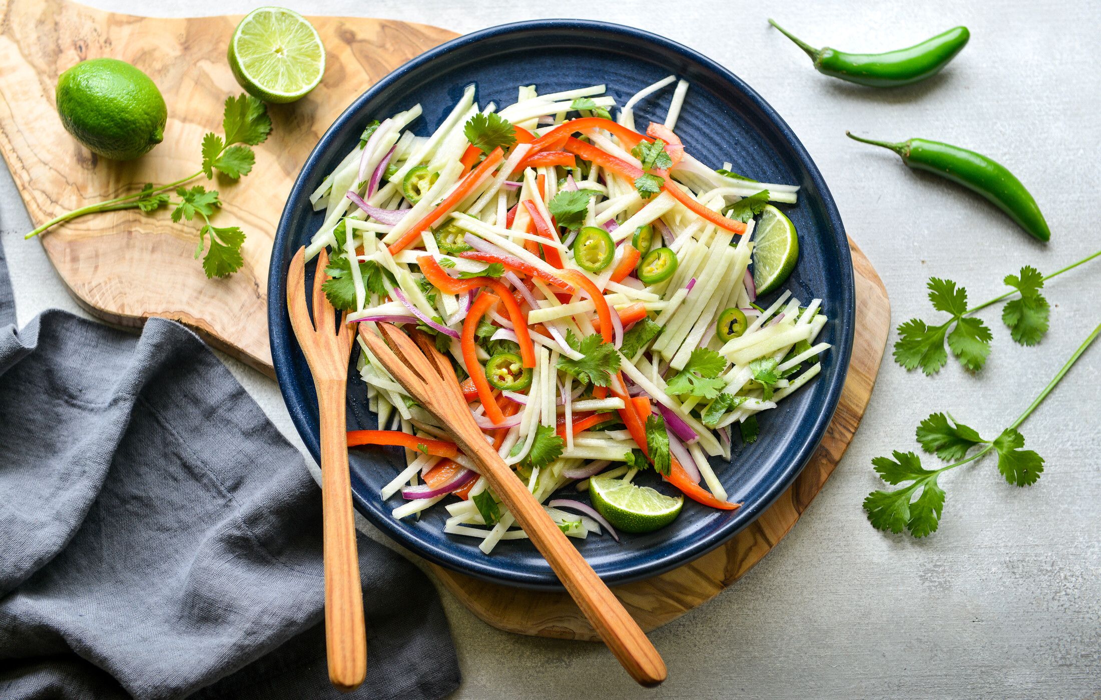 SPICY KOHLRABI-LIME SLAW-1