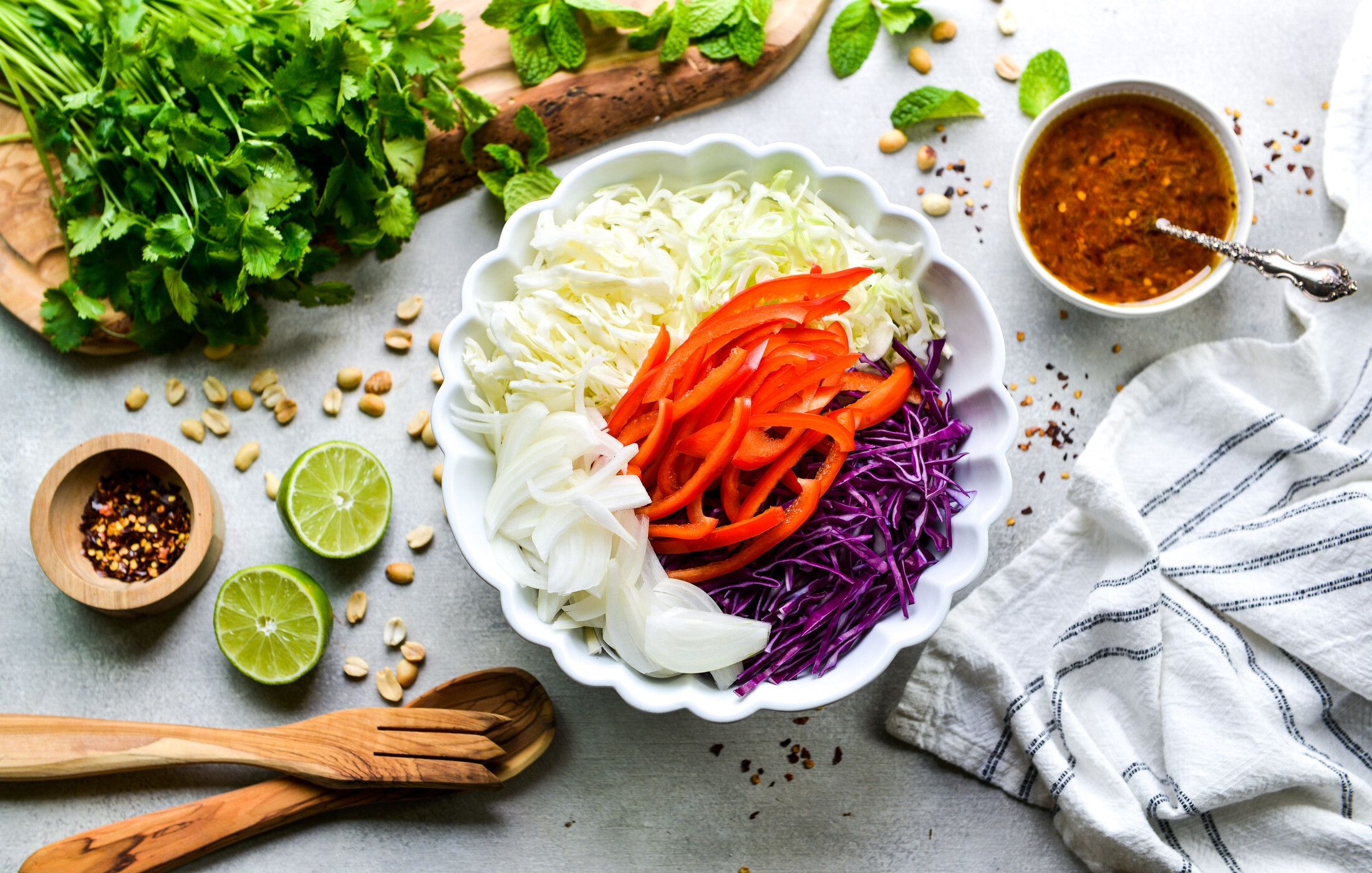 THAI CABBAGE AND PEANUT SLAW-2