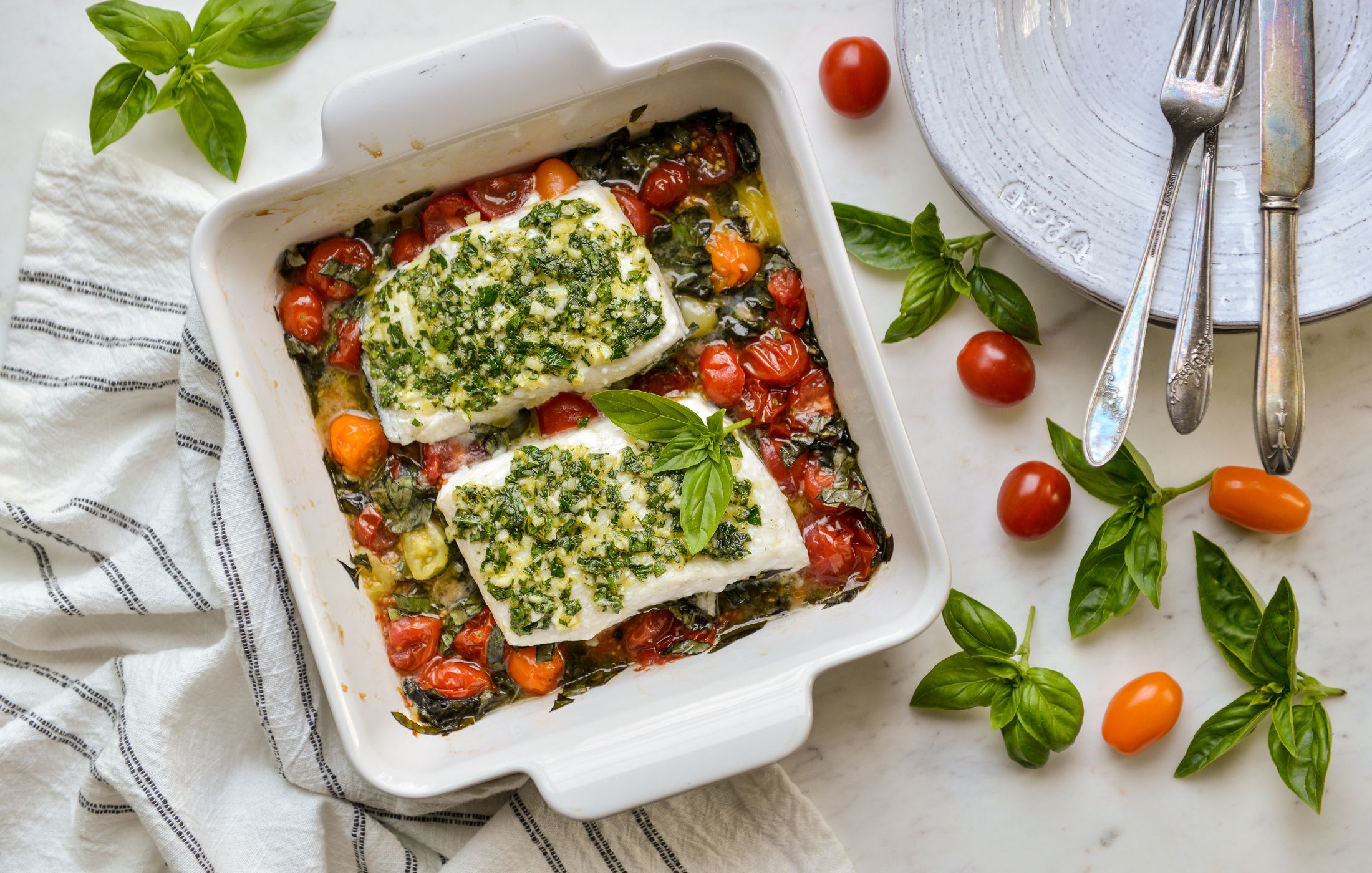 TOMATO-BASIL BAKED HALIBUT WITH GREMOLATA-2