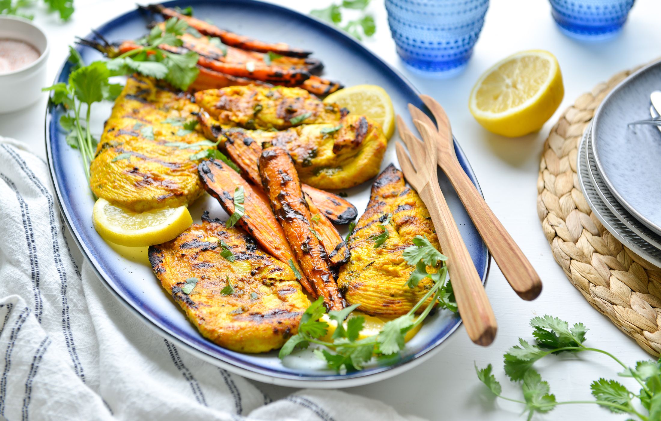 TURMERIC-LEMON GRILLED CHICKEN CARROTS-4