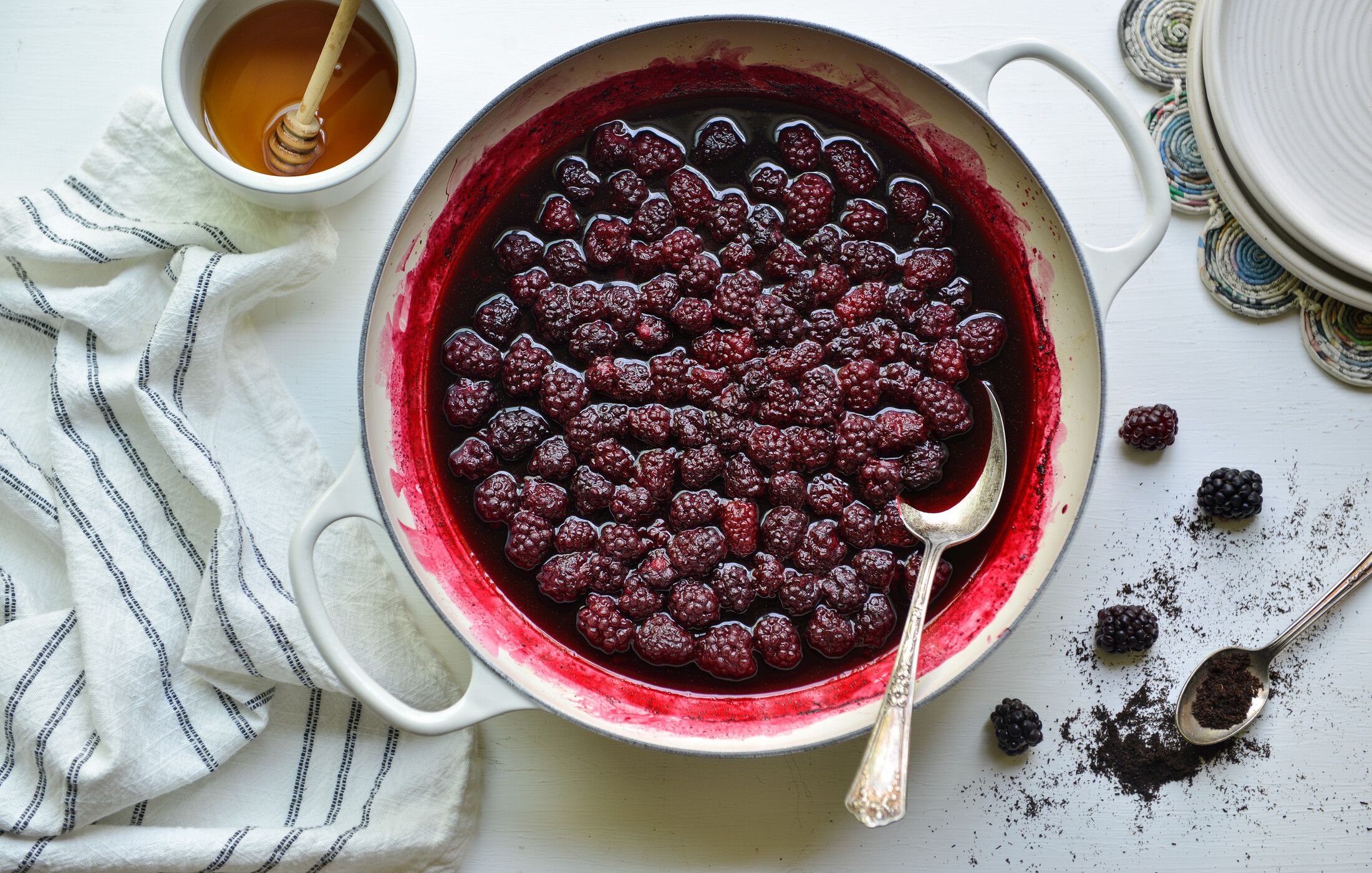 VANILLA-HONEY POACHED BLACKBERRIES-2