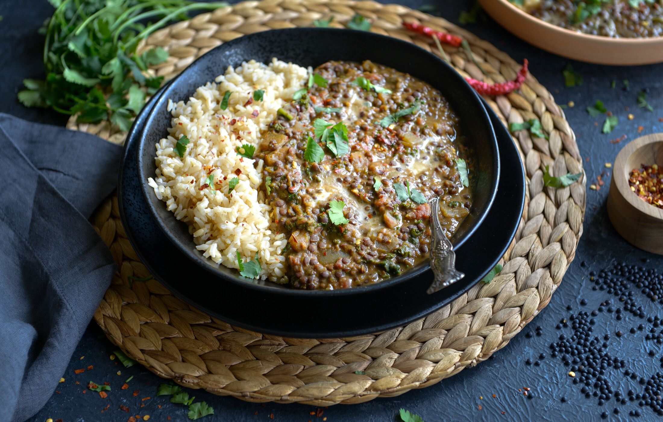 VEGAN BLACK LENTIL AND PUMPKIN DAL-2