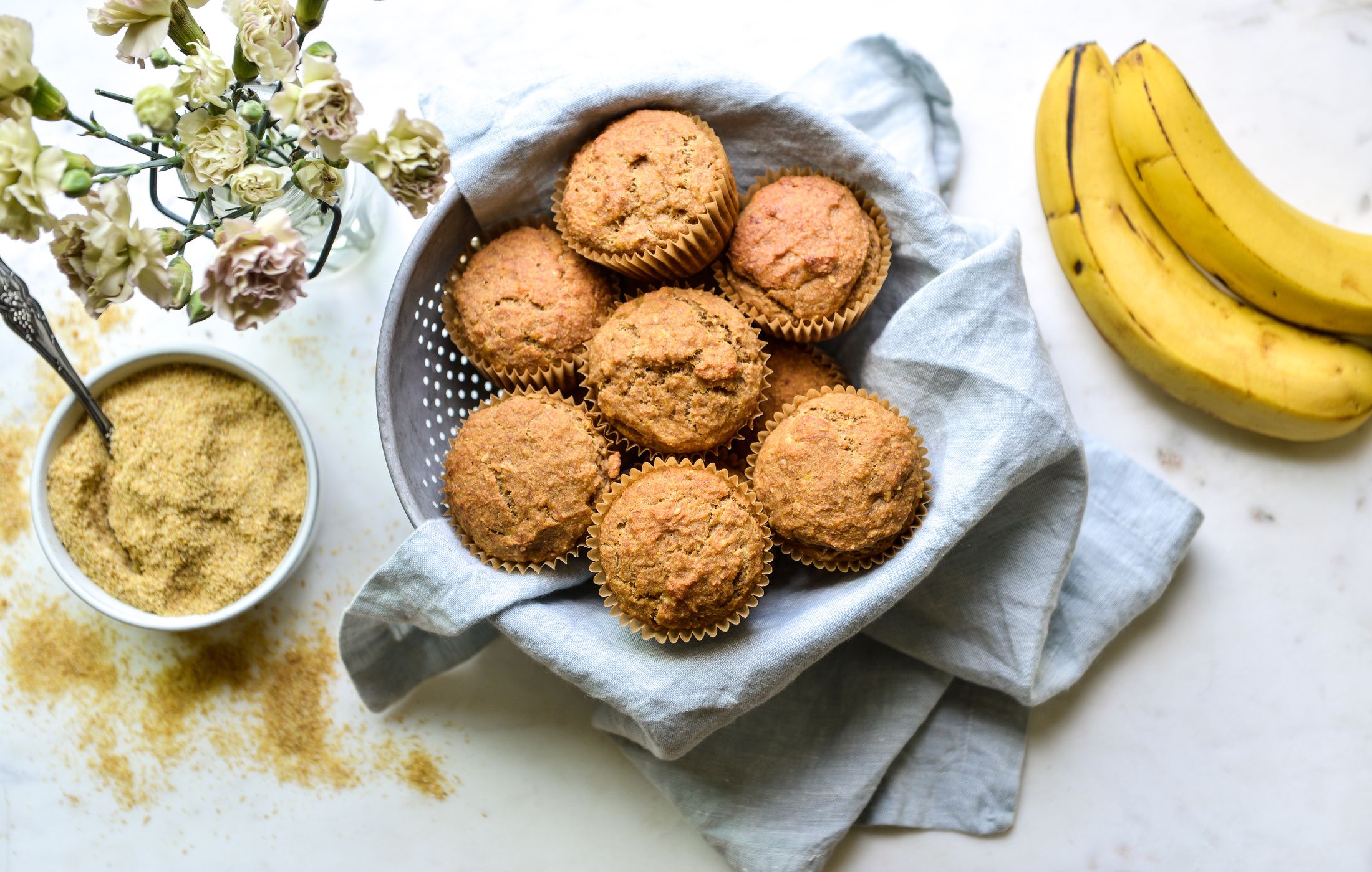 VEGAN EGG-FREE GLUTEN-FREE BANANA FLAX MUFFINS-1