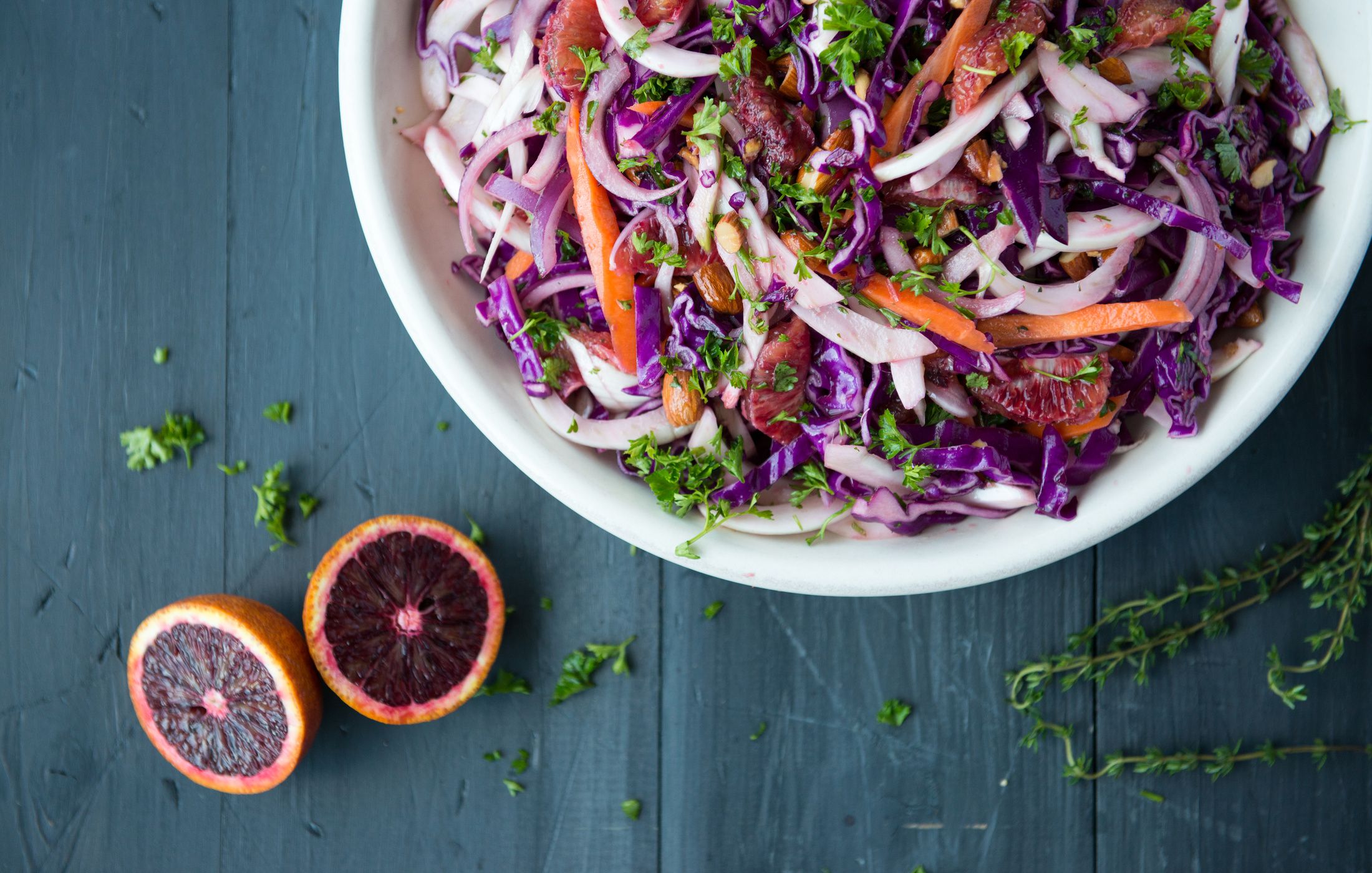 WINTER SALAD WITH BLOOD ORANGE VINAIGRETTE-1