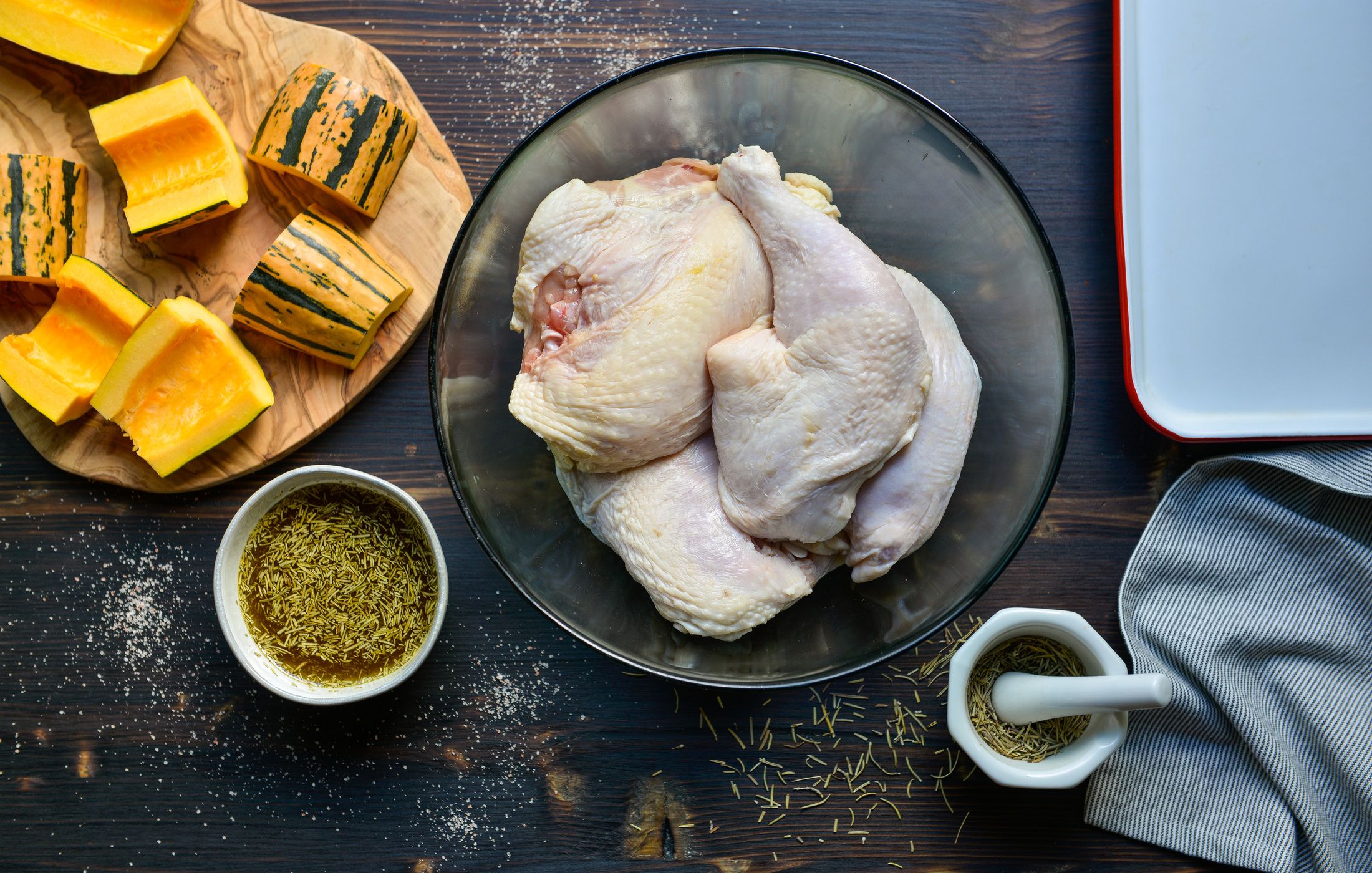 sheet pan roasted chicken and winter squash-1