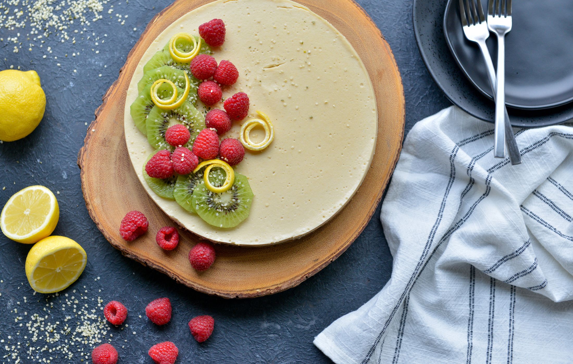 Vegan Lemon Cheesecake-1