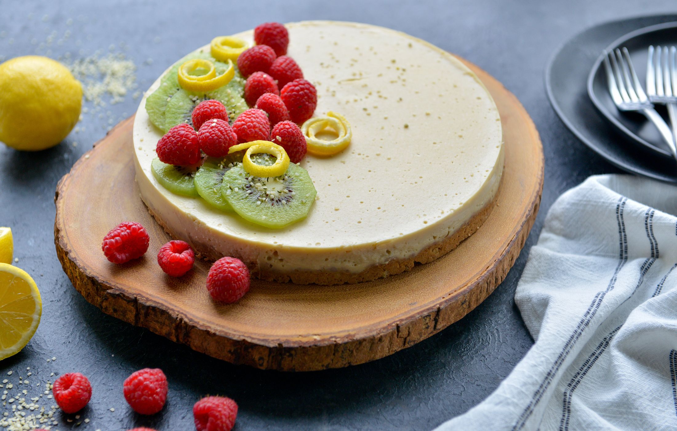 Vegan Lemon Cheesecake-2