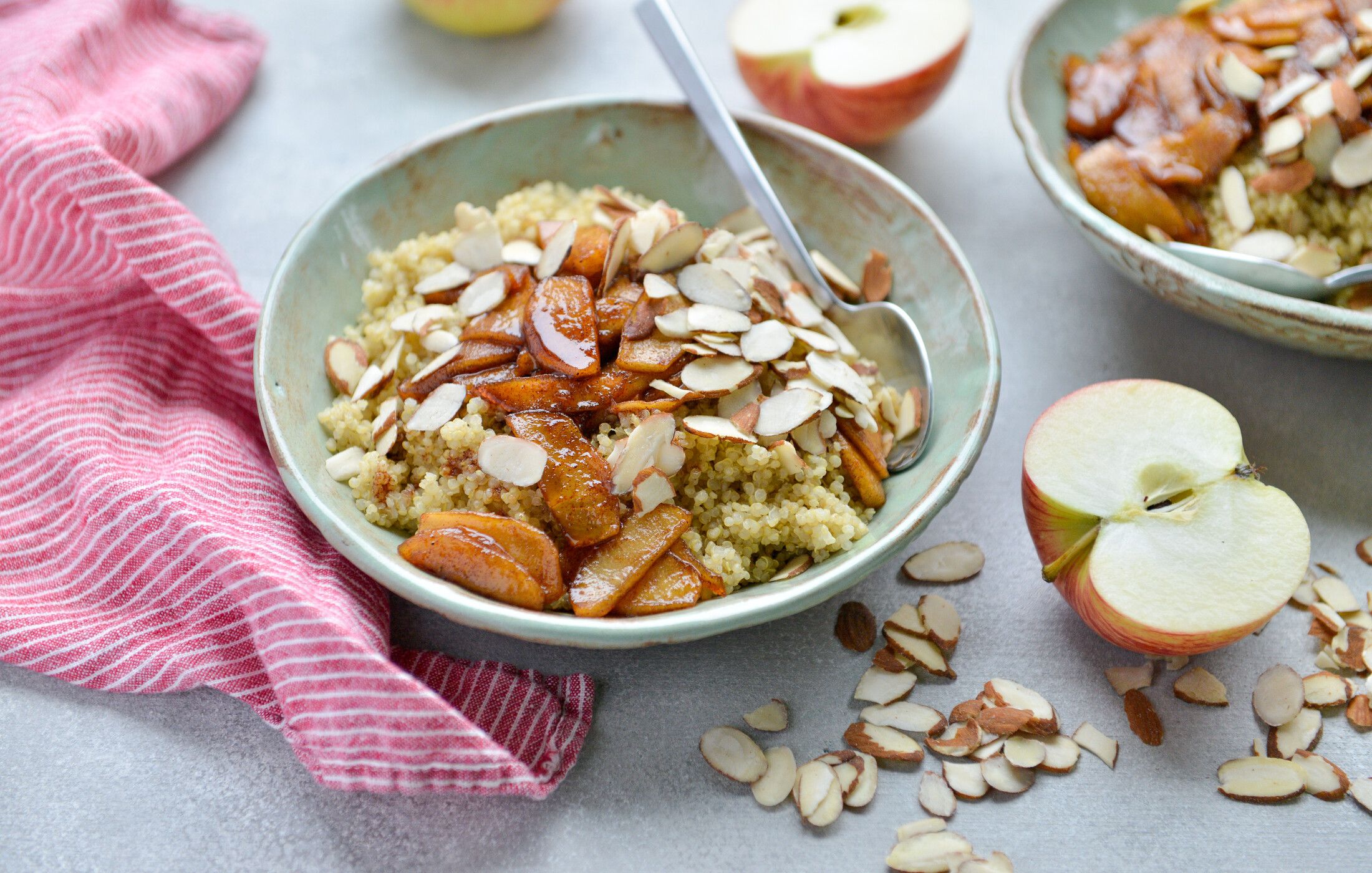 Quinoa with Warm Cinnamon Apples