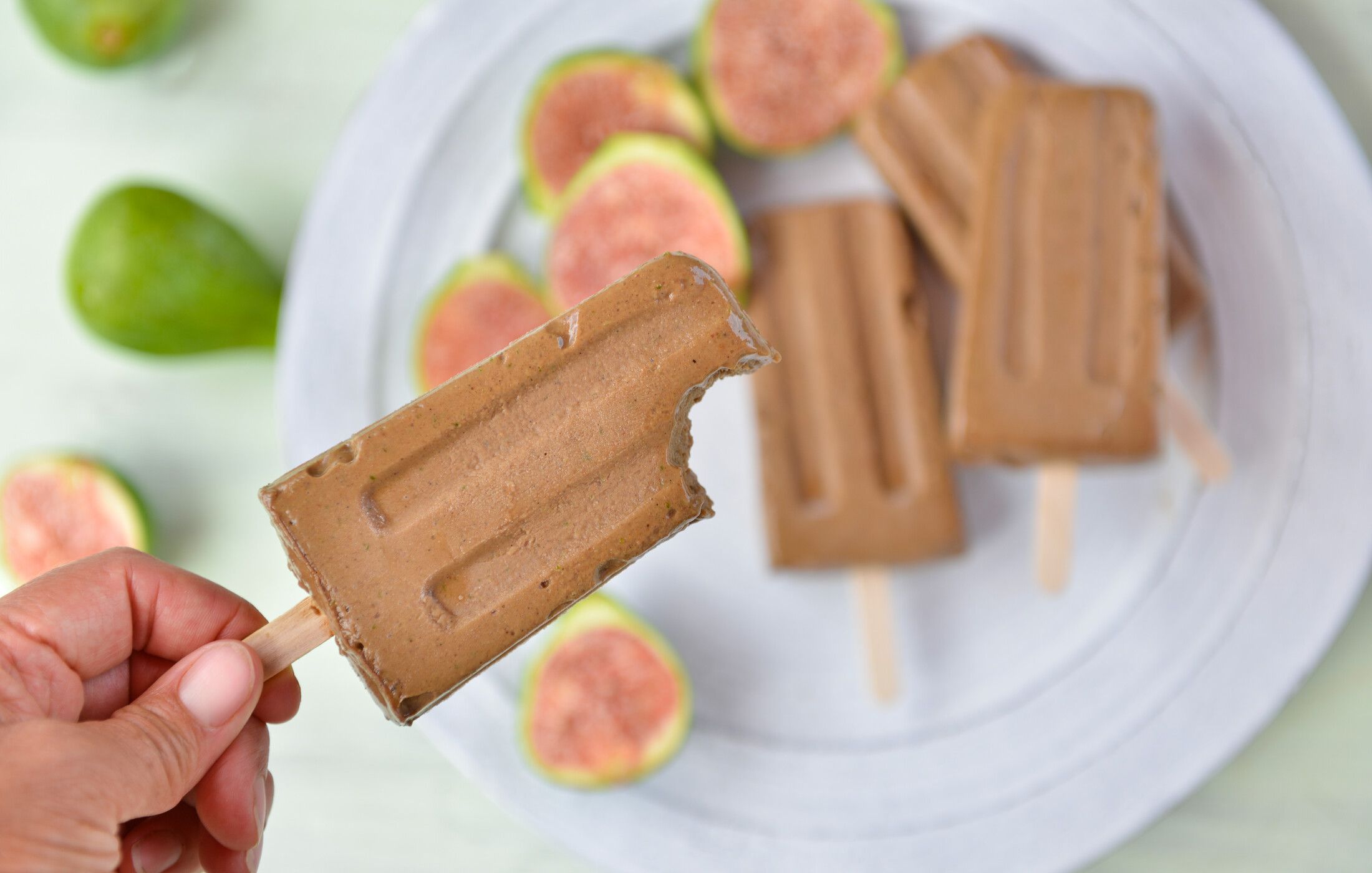 Raw Vegan Avocado Fig Fudgesicles