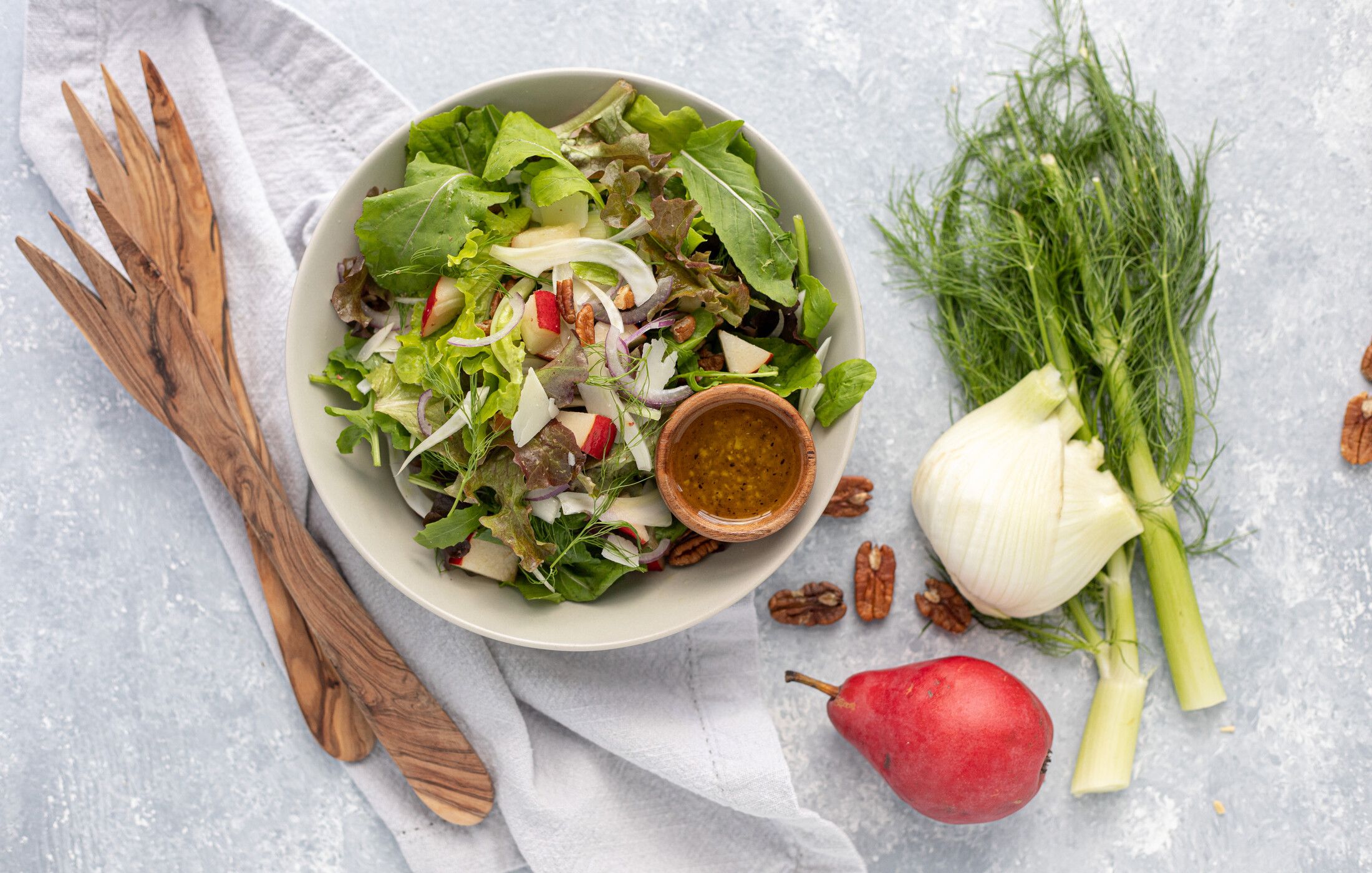 Arugula Salad with Pear and Fennel