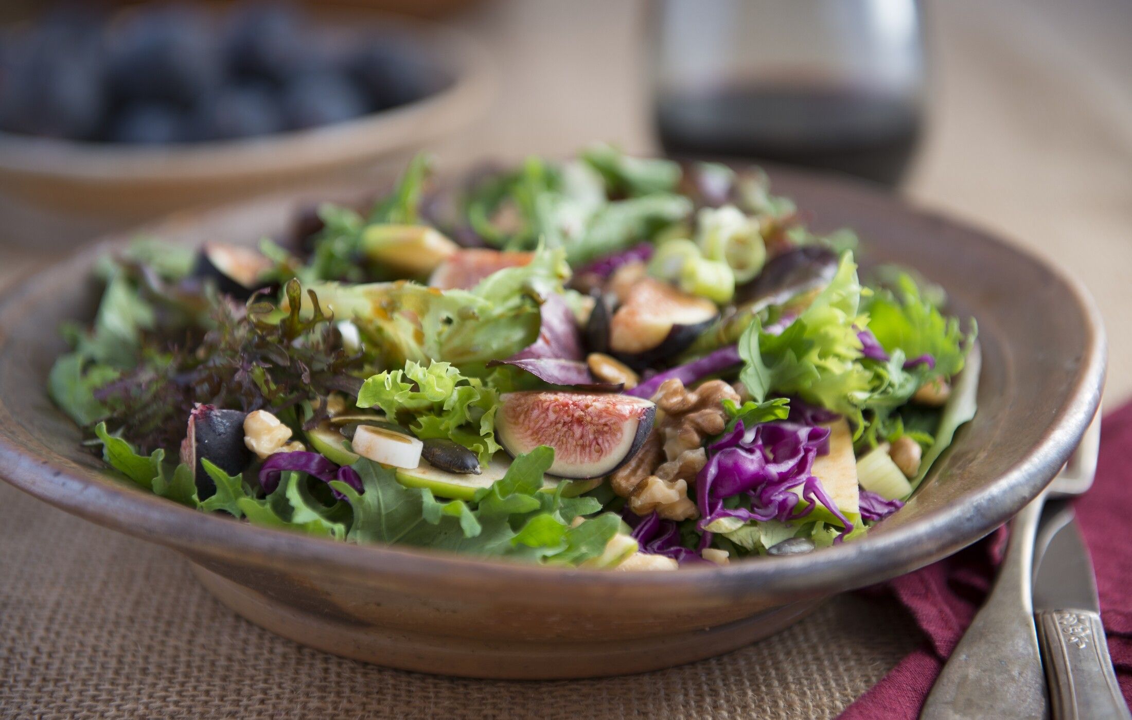 Autumn Harvest Salad with Balsamic Vinaigrette