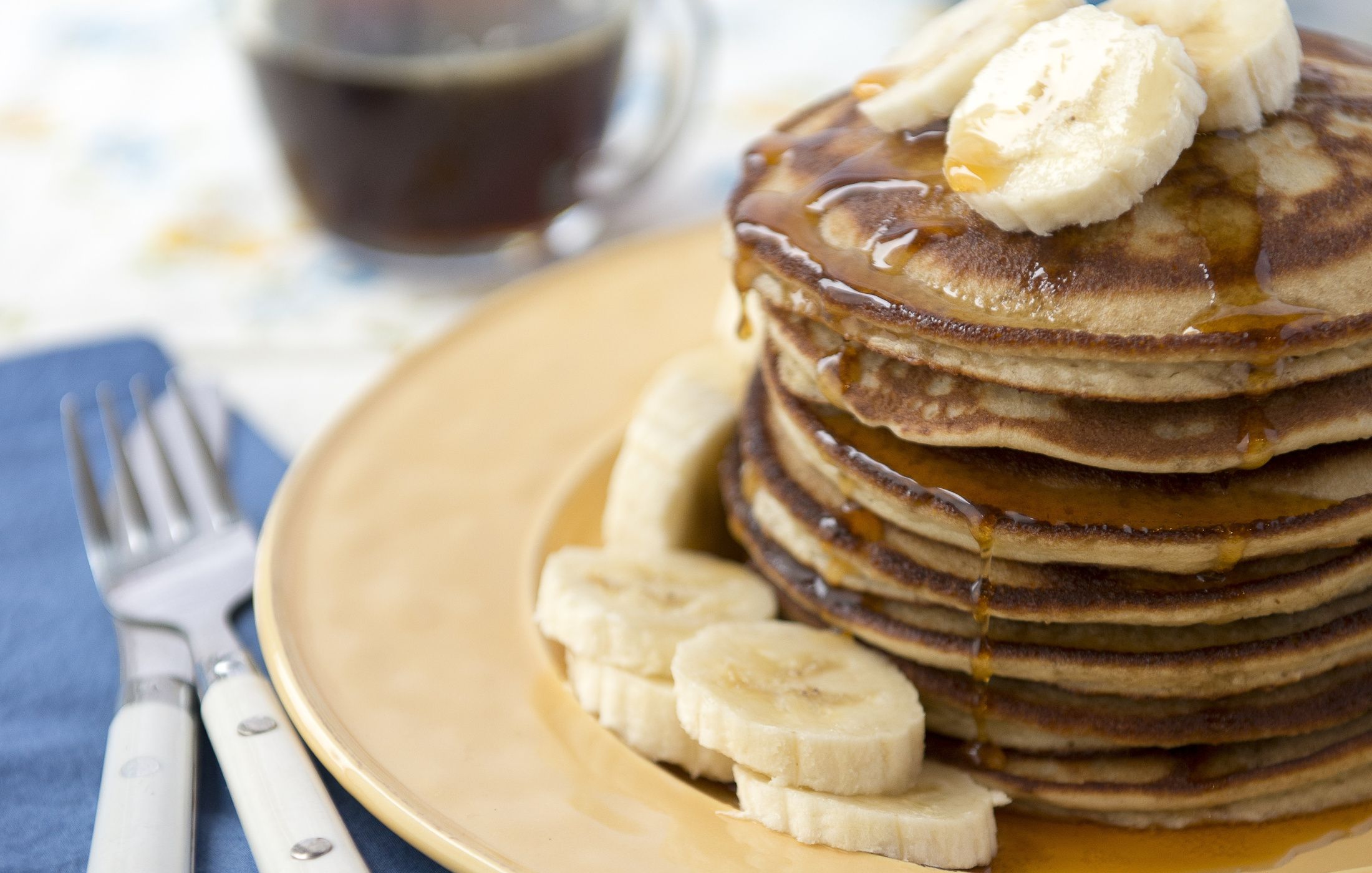 Banana Almond Pancakes