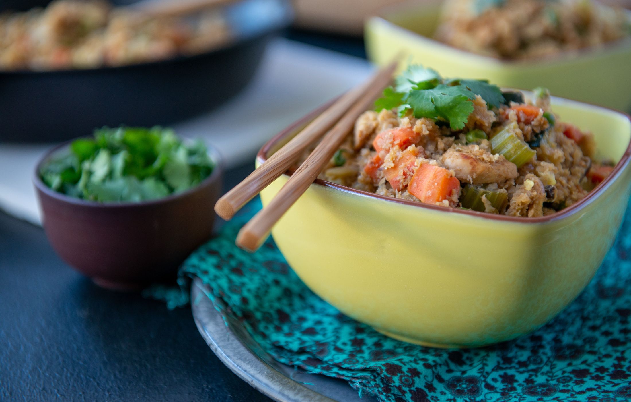 Chicken Fried Cauliflower “Rice”