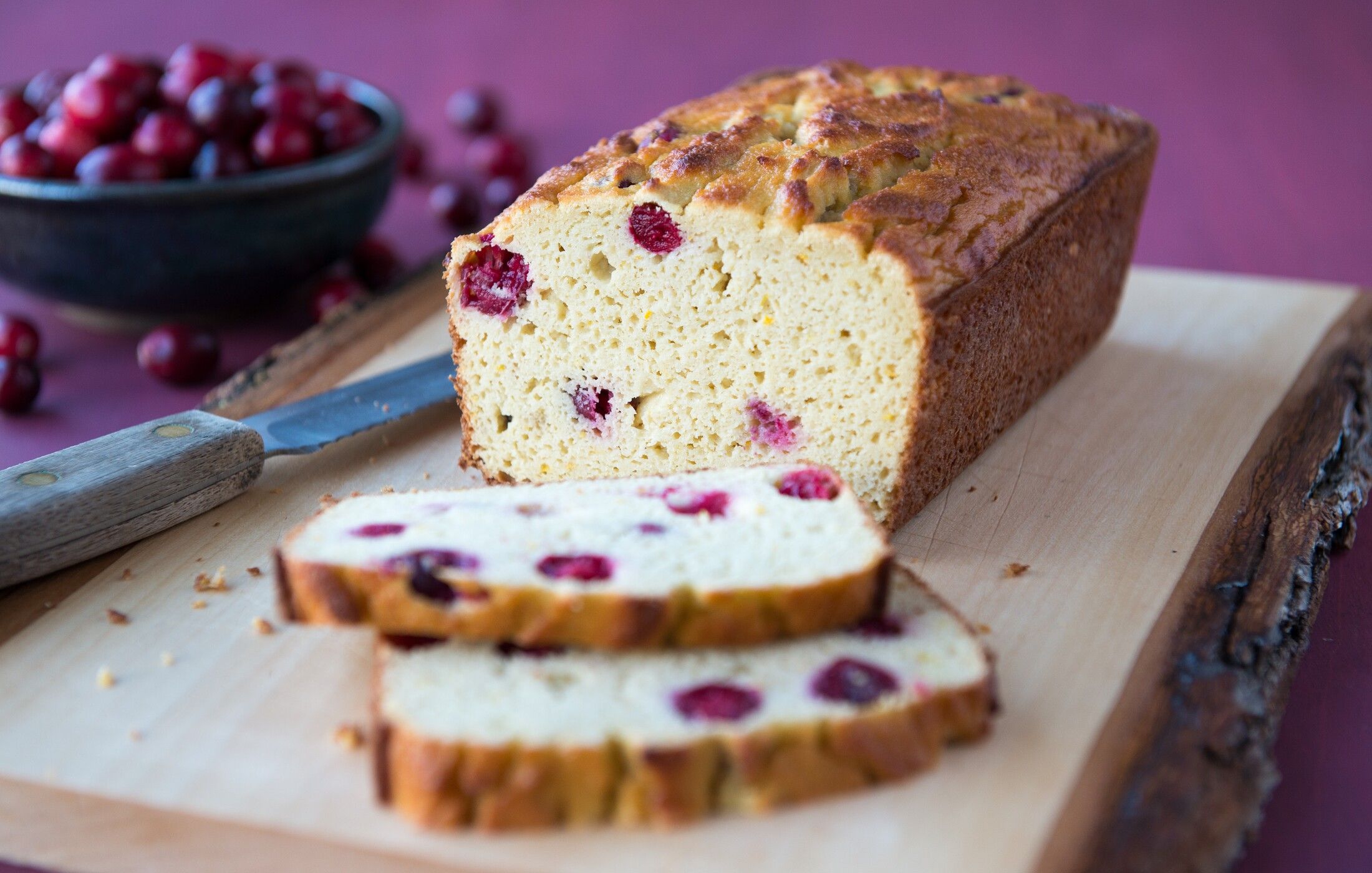 Paleo Grain-Free Cranberry Orange Bread