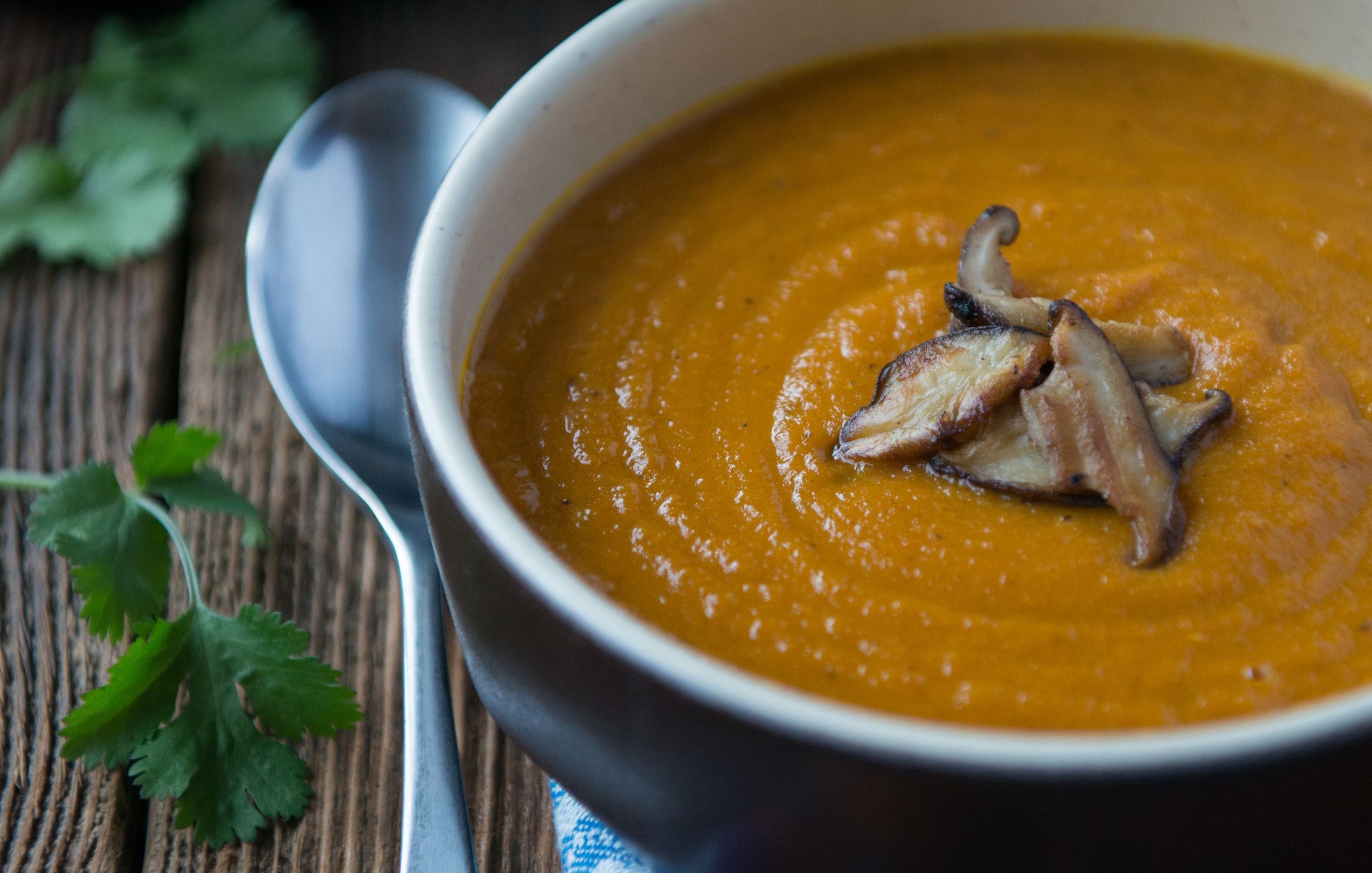 Carrot Ginger Shiitake Soup