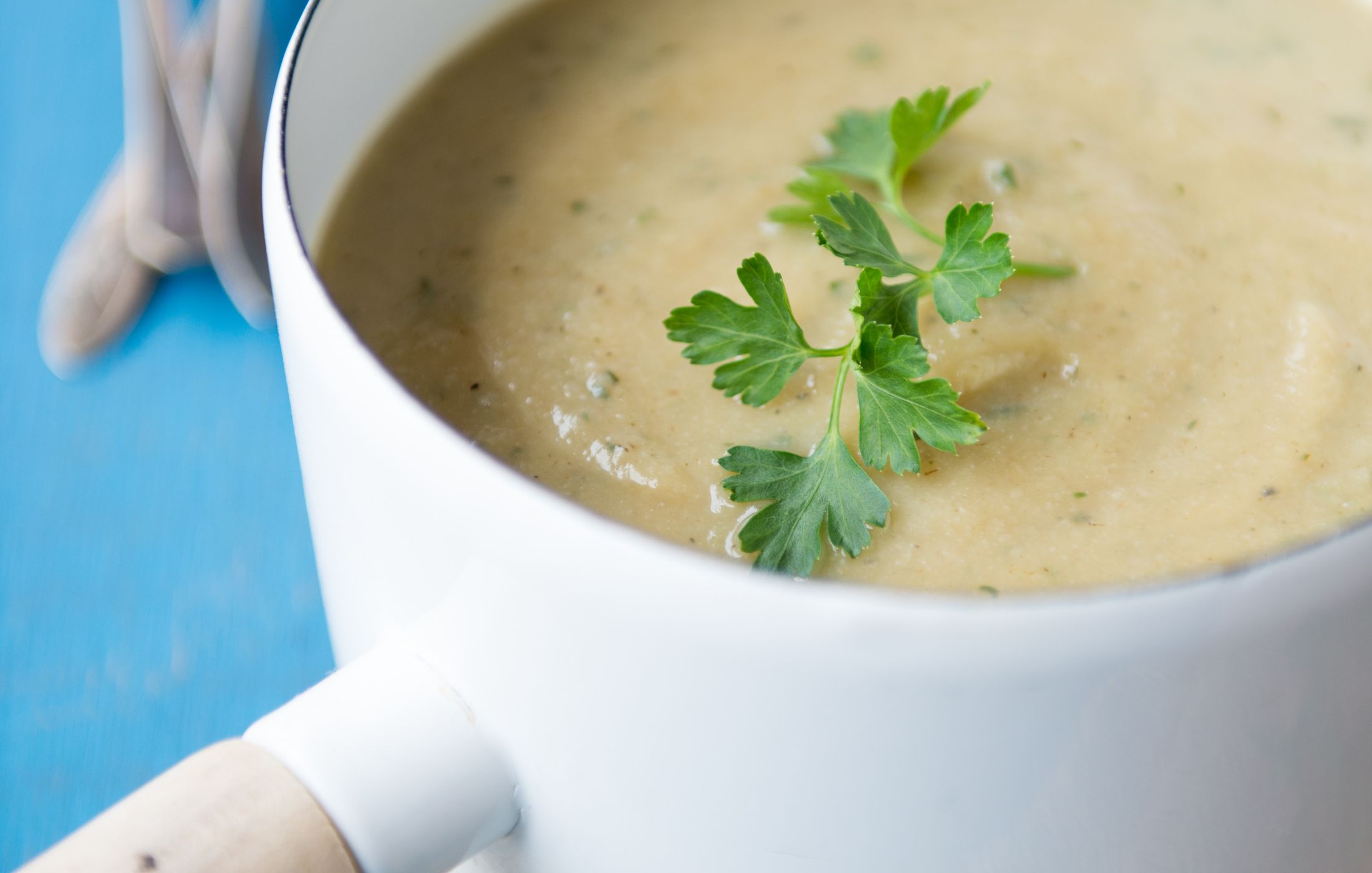 Creamy Cauliflower Parsnip Soup Paleo